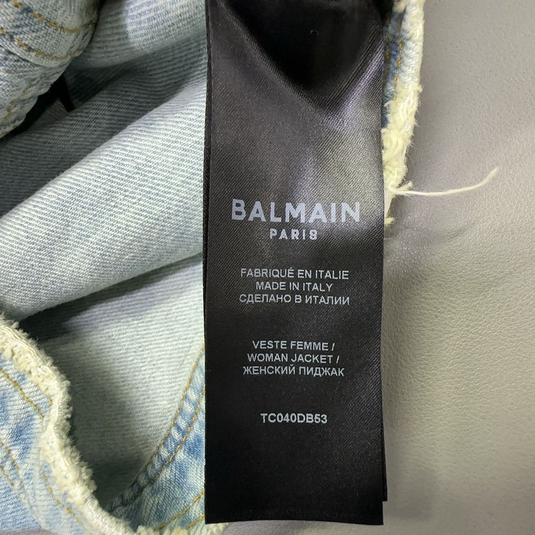 Balmain Balmain Denim Jacket Blue Size 34 Size XS / US 0-2 / IT 36-38 - 5 Thumbnail