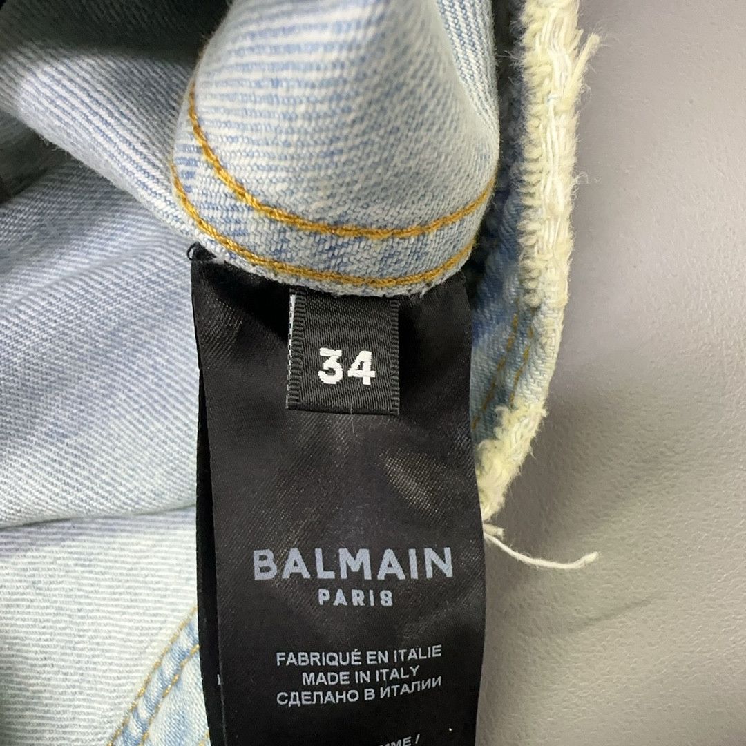 Balmain Balmain Denim Jacket Blue Size 34 Size XS / US 0-2 / IT 36-38 - 4 Thumbnail