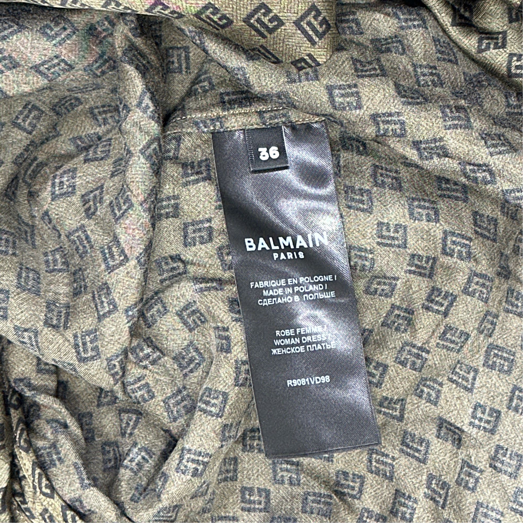 Balmain Balmain Monogram Bow Mini Dress Size 36 Size XS / US 0-2 / IT 36-38 - 2 Thumbnail