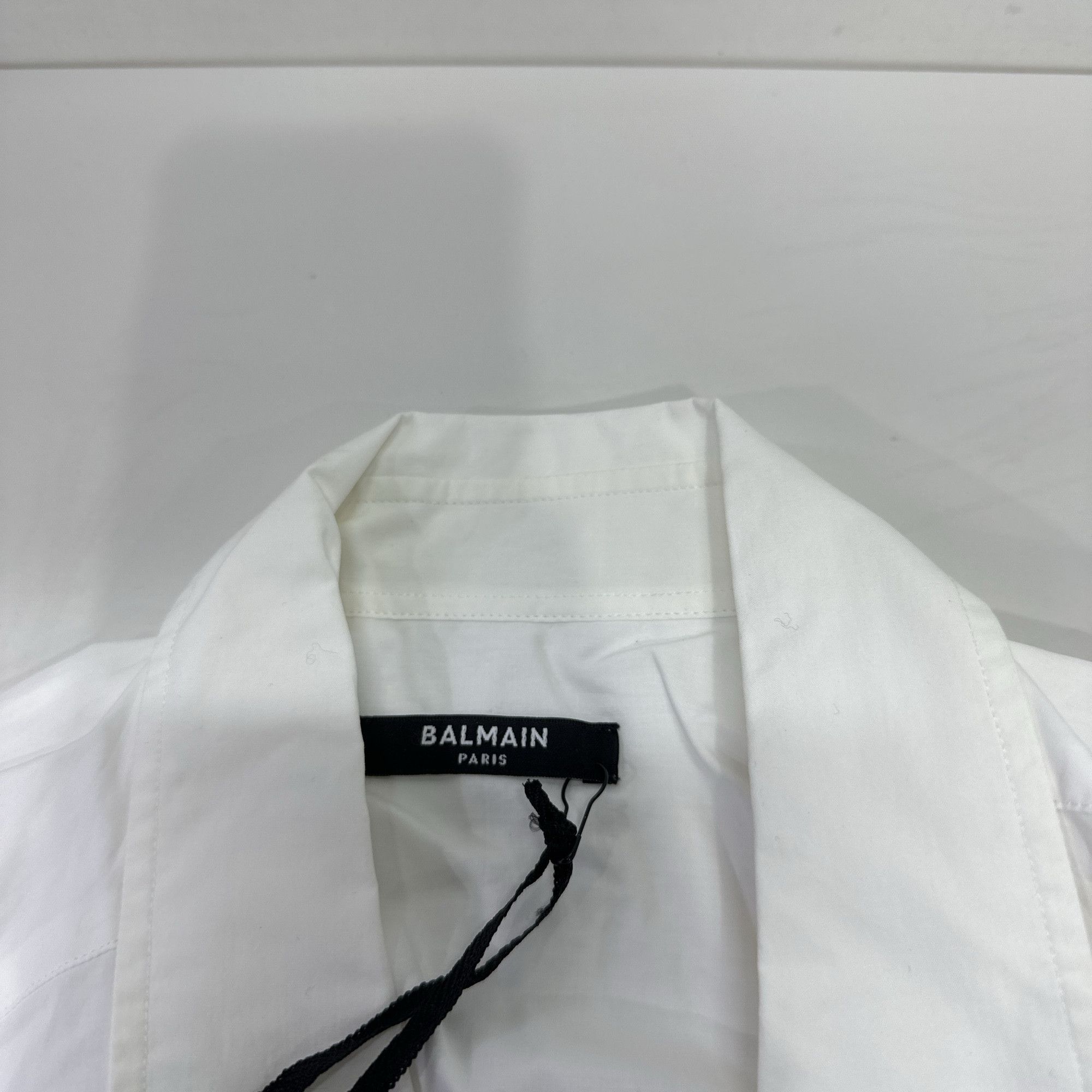 Balmain Balmain Logo Print Button Up Shirt Size 50 Size US M / EU 48-50 / 2 - 4 Thumbnail