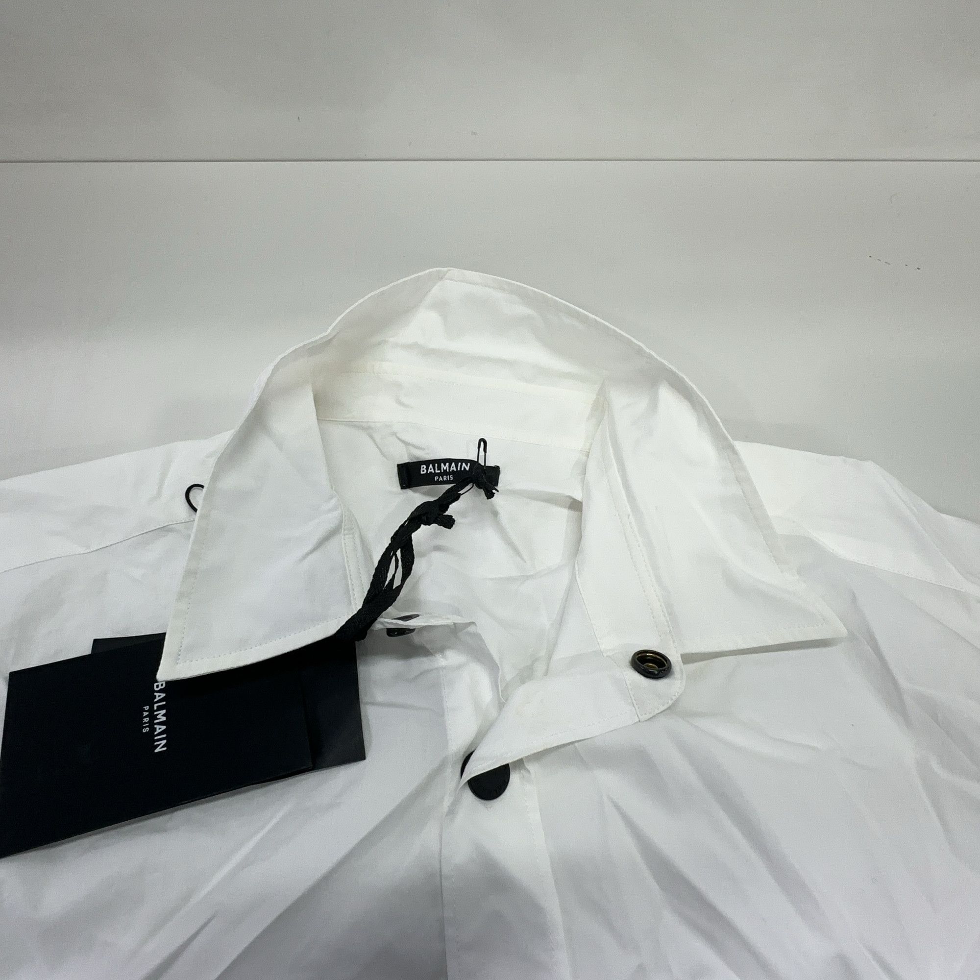 Balmain Balmain Logo Print Button Up Shirt Size 48 Size US M / EU 48-50 / 2 - 6 Thumbnail
