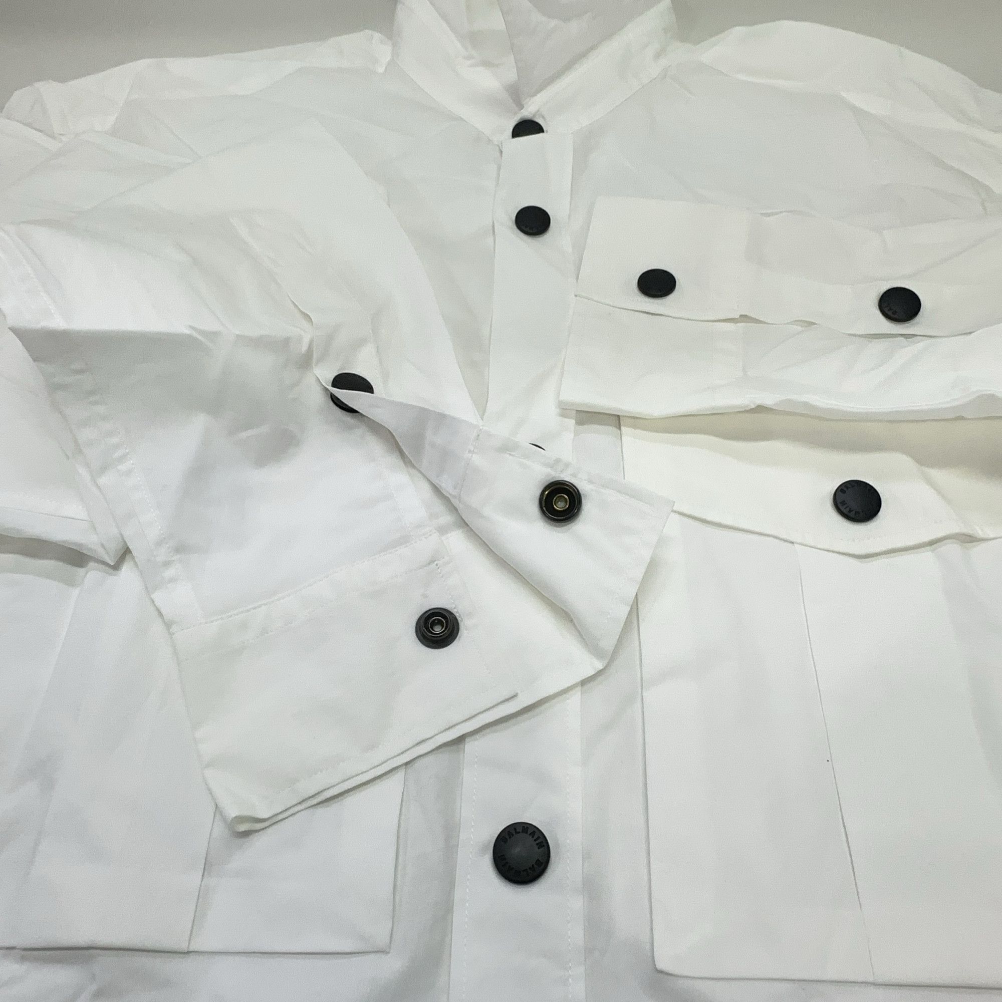 Balmain Balmain Logo Print Button Up Shirt Size 48 Size US M / EU 48-50 / 2 - 8 Thumbnail