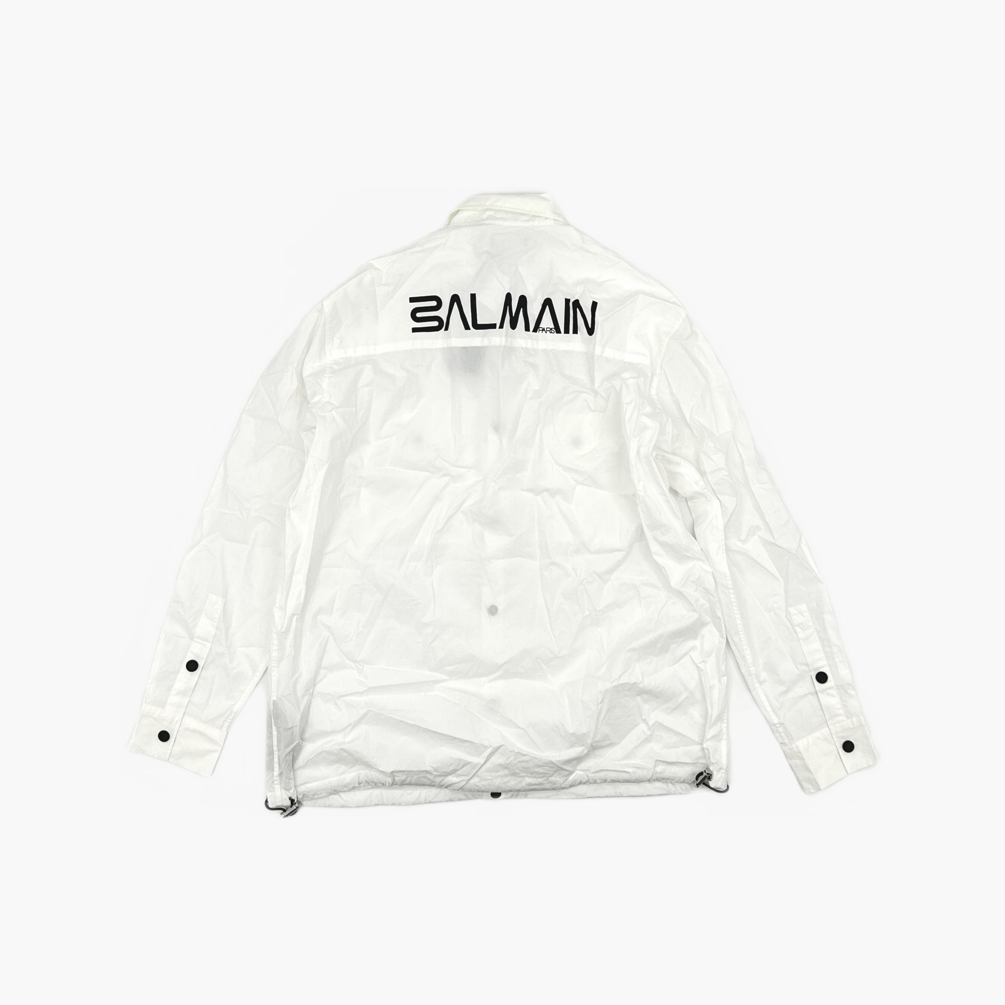 Balmain Balmain Back Logo Button Up Shirt Size M Size US M / EU 48-50 / 2 - 2 Thumbnail