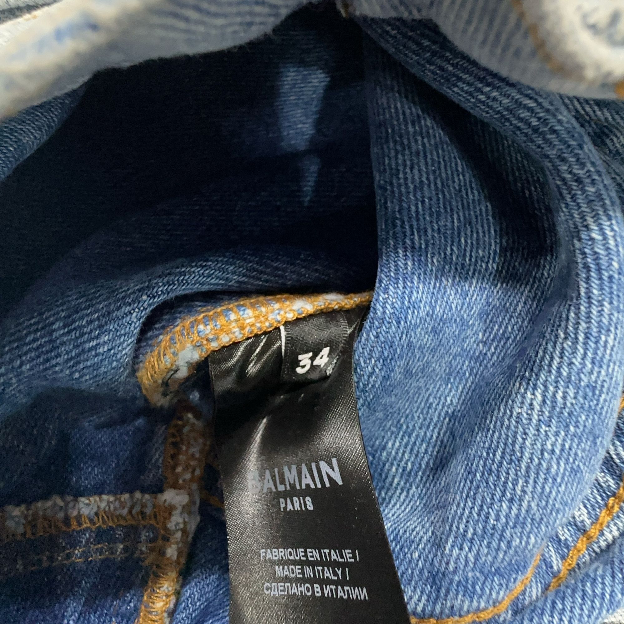 Balmain Balmain Washed Jeans Size 34 Size 25" / US 0 / IT 36 - 3 Thumbnail