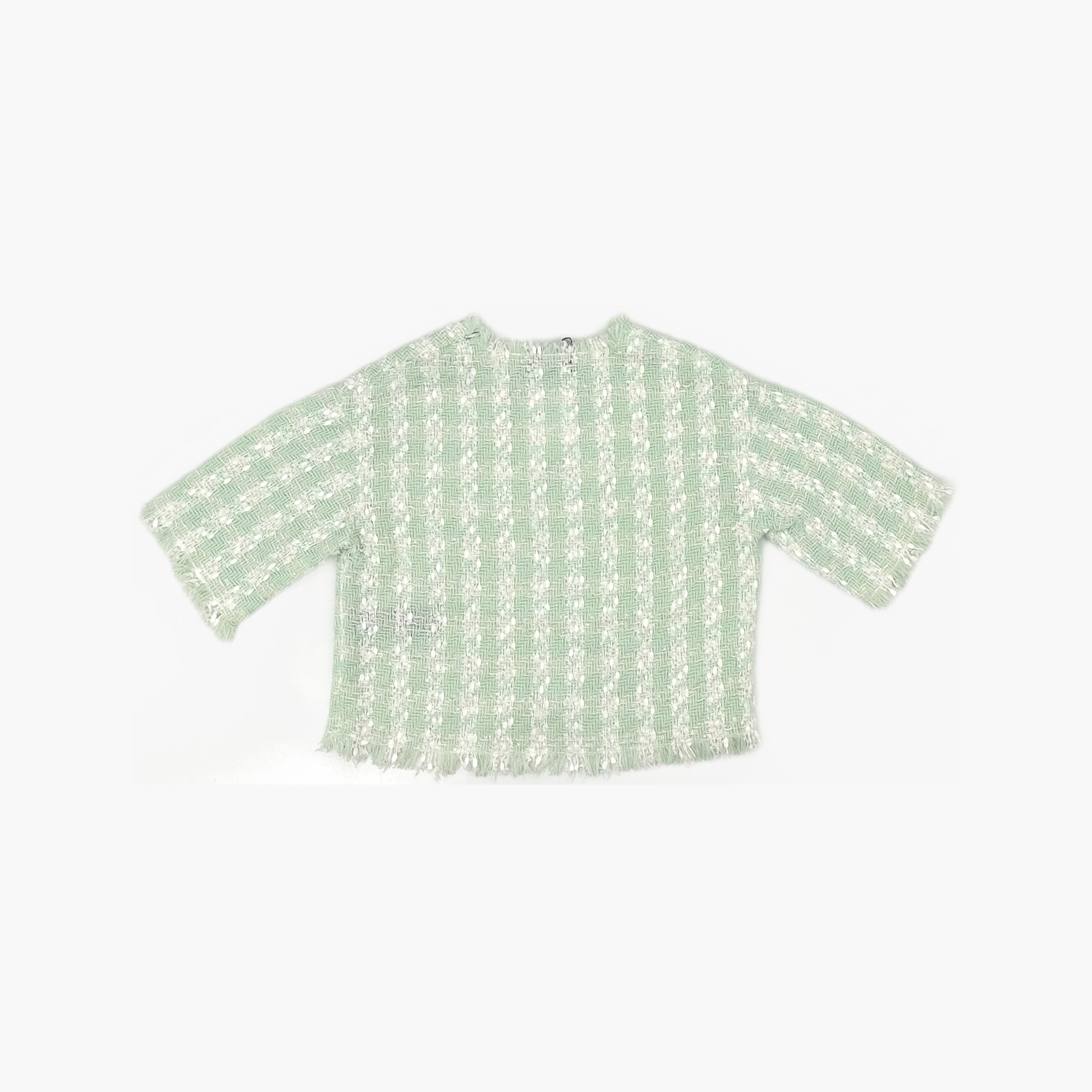 Balmain Balmain Tweed Short Sleeve Top Size 34 Size XS / US 0-2 / IT 36-38 - 2 Thumbnail
