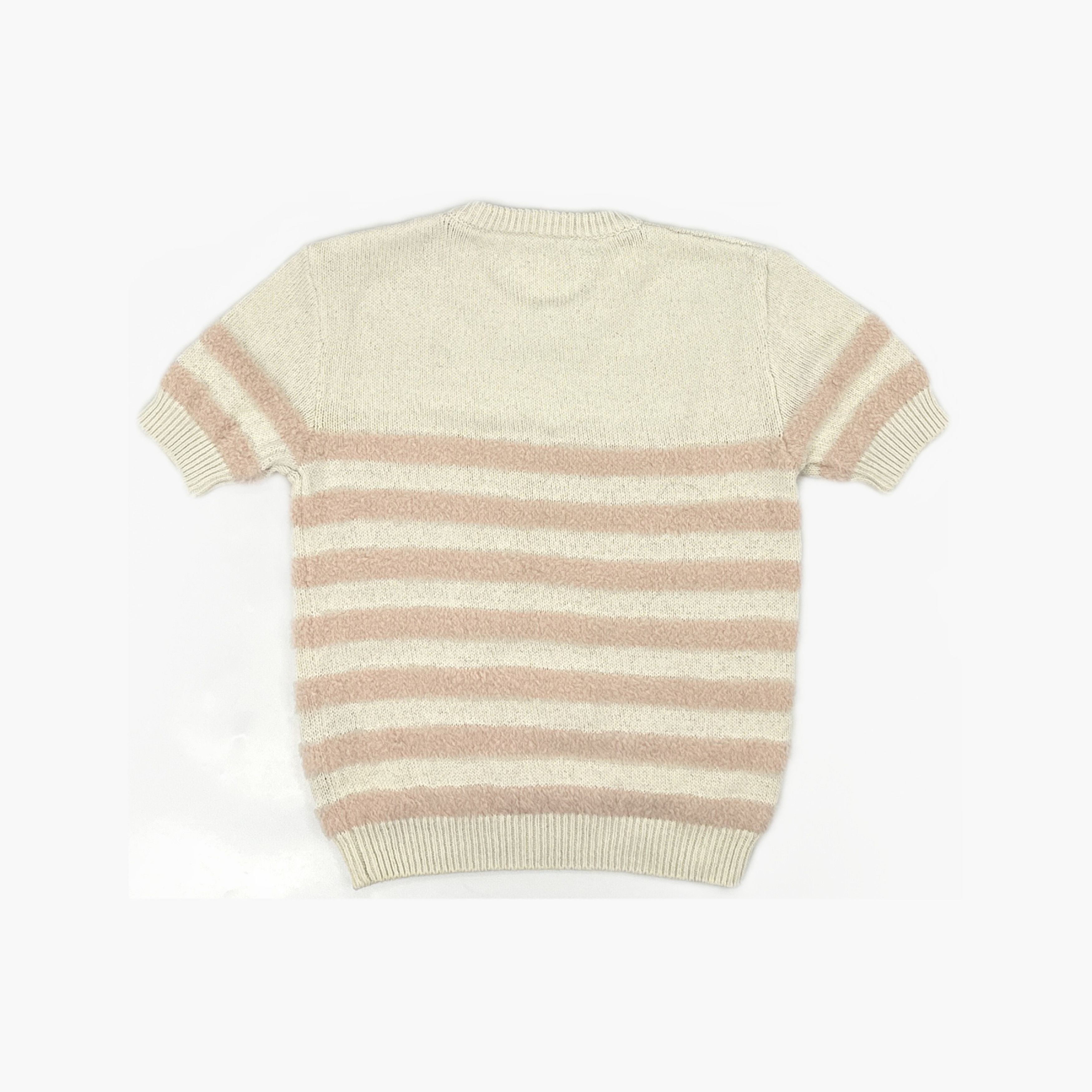 Balmain Balmain Striped Knit Short Sleeve Top Size 36 Size XS / US 0-2 / IT 36-38 - 2 Thumbnail