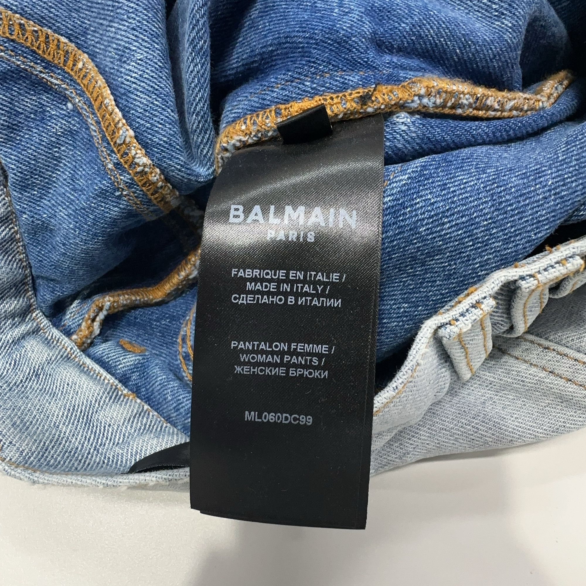 Balmain Balmain Two-Tone Panel Jeans Size 36 Size 26" / US 2 / IT 38 - 4 Thumbnail