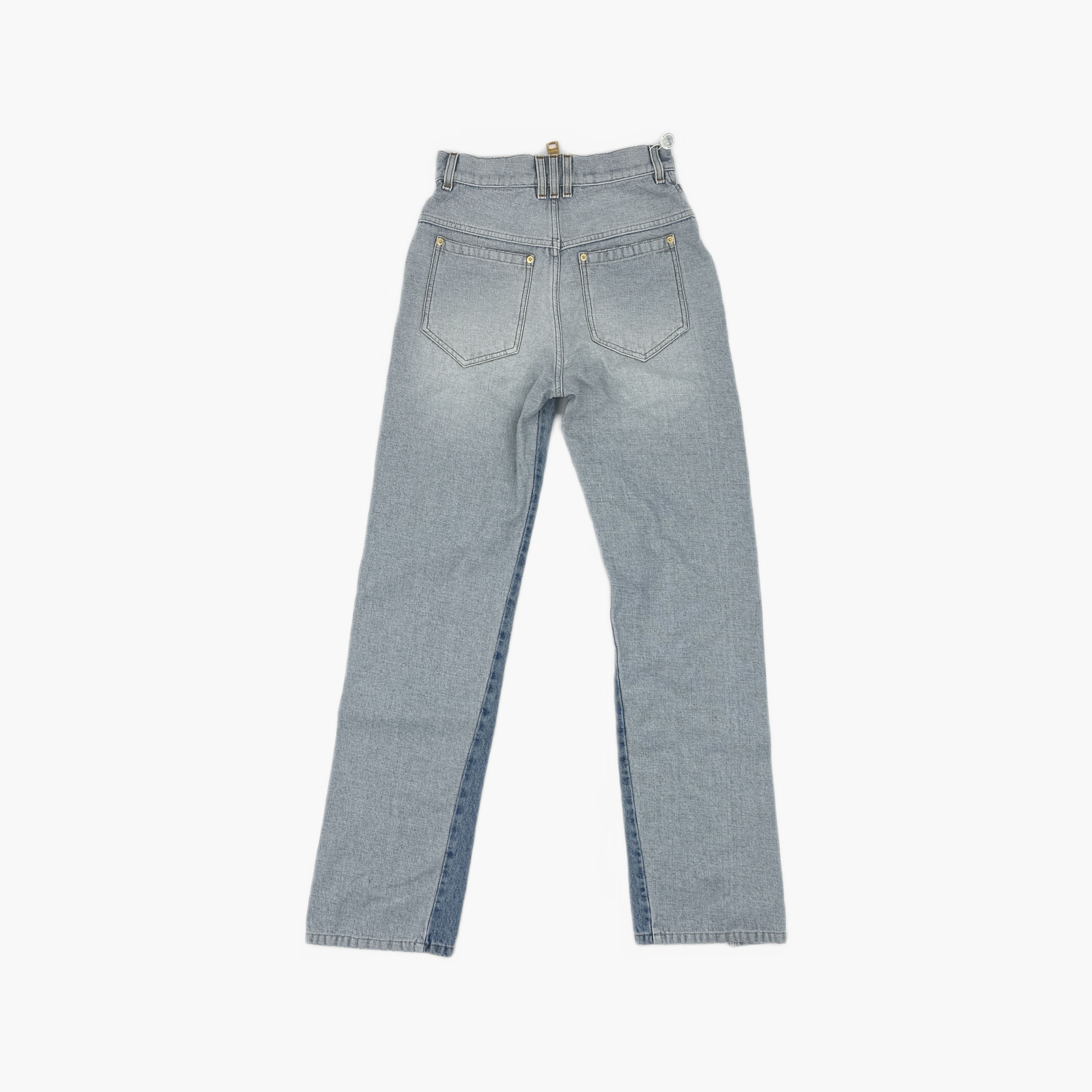 Balmain Balmain Two-Tone Panel Jeans Size 36 Size 26" / US 2 / IT 38 - 2 Thumbnail