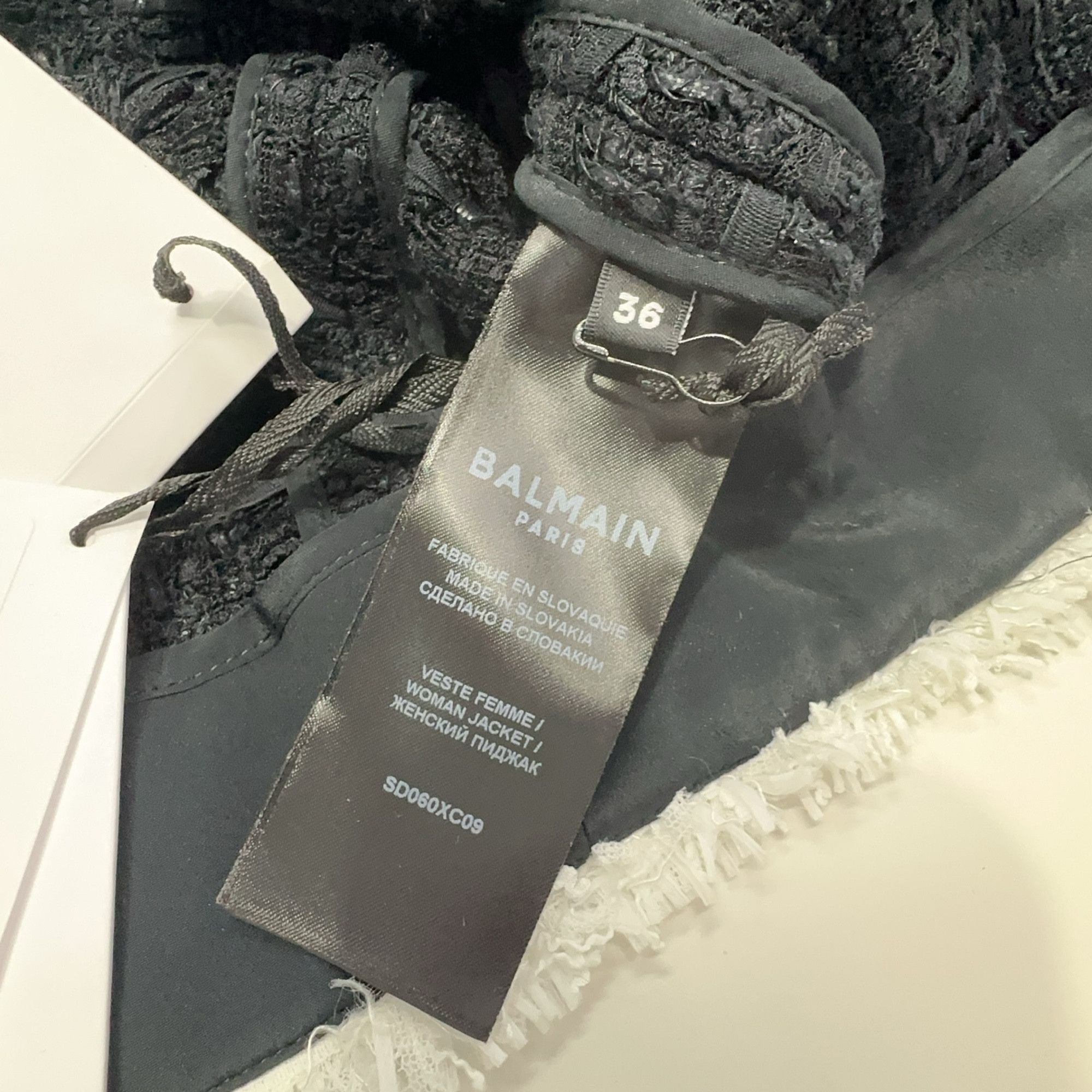 Balmain Balmain Tweed Jacket Size 36 Size XS / US 0-2 / IT 36-38 - 4 Thumbnail