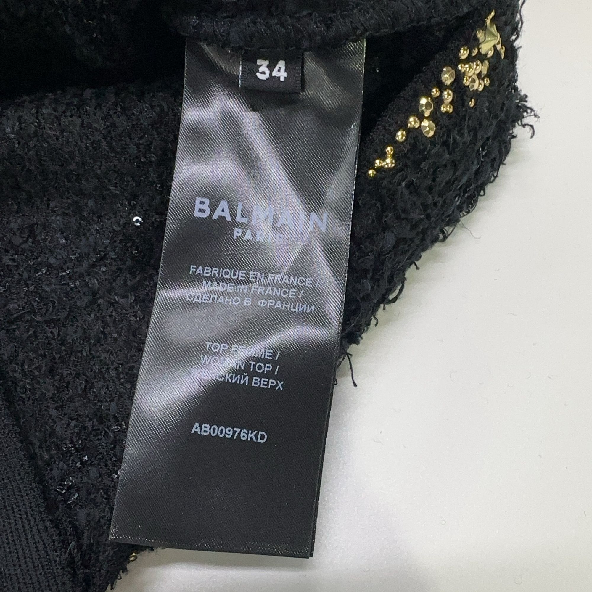 Balmain Balmain Gold Studded Tank Top Size 34 Size XS / US 0-2 / IT 36-38 - 4 Thumbnail