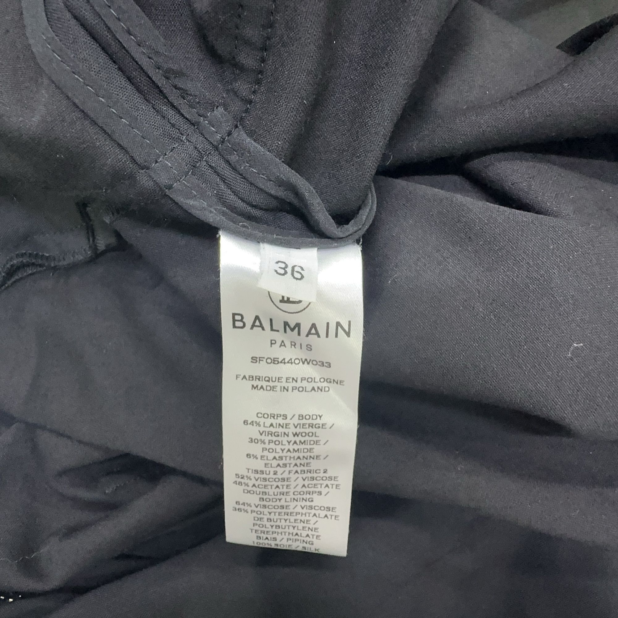 Balmain Balmain Blazer Style Jumpsuit Size 36 Size 26" / US 2 / IT 38 - 5 Thumbnail