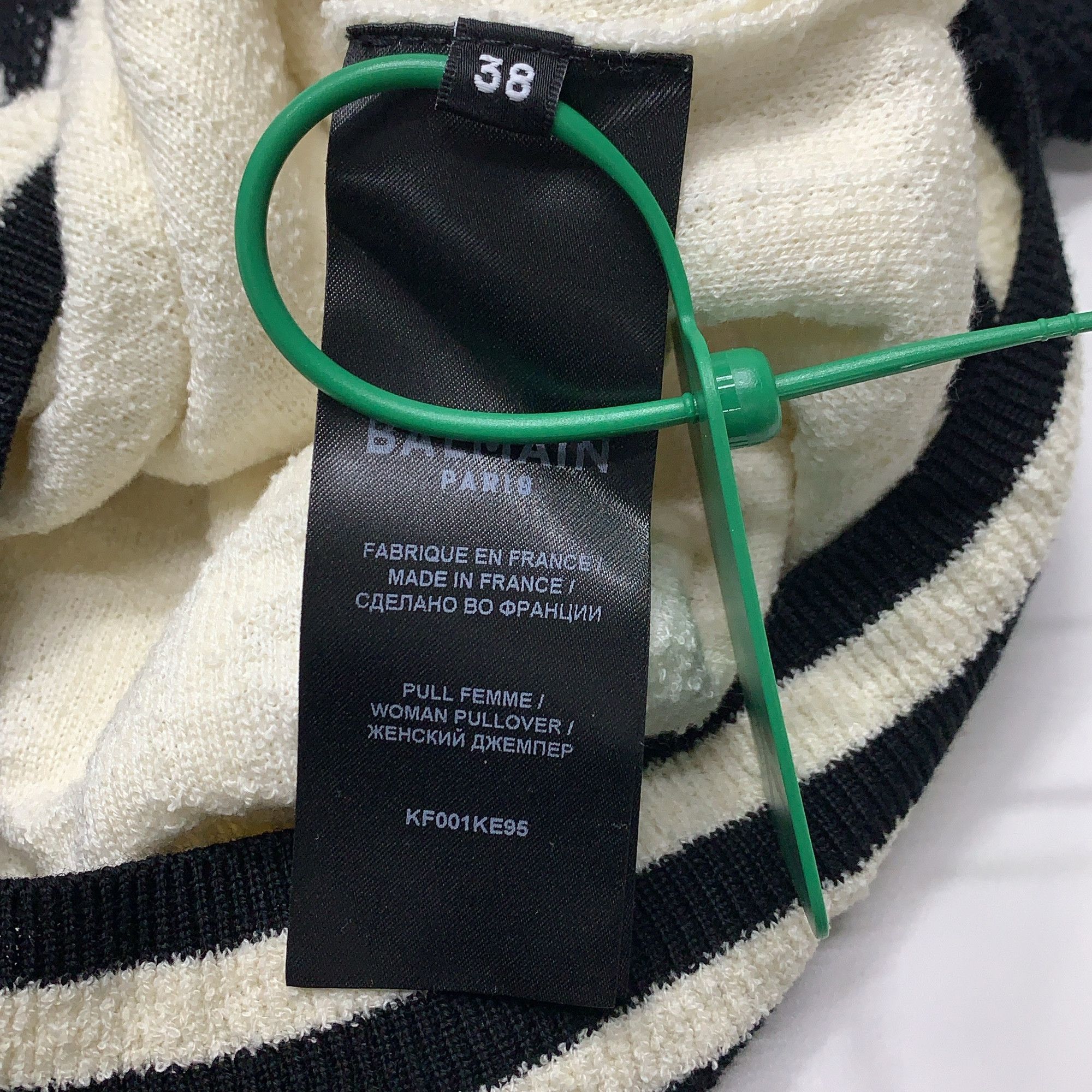 Balmain BALMAIN Logo Stripe Sweater Size 38 Size S / US 4 / IT 40 - 4 Thumbnail
