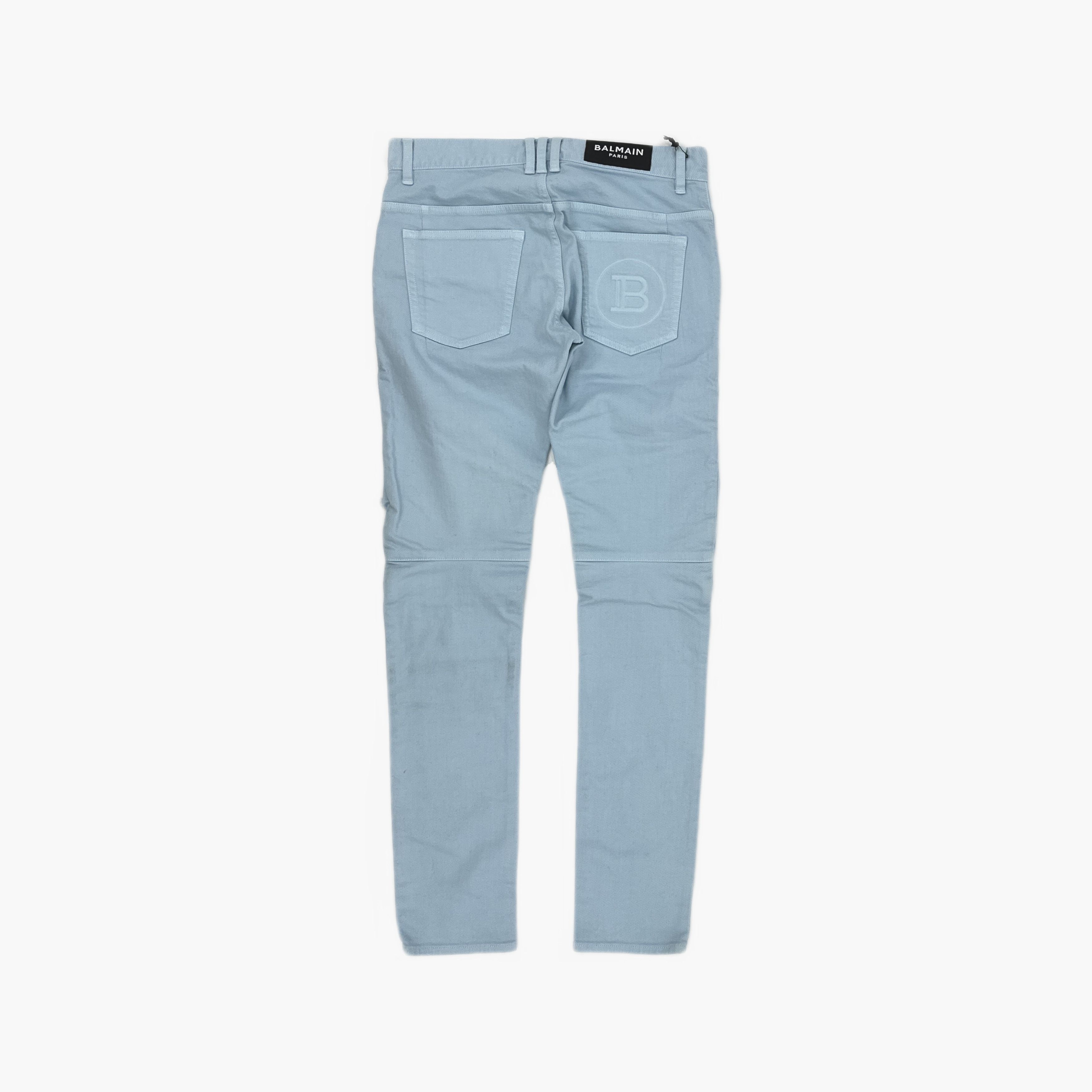 Balmain Balmain Ribbed Denim Jeans Size 31 Size US 31 - 2 Thumbnail