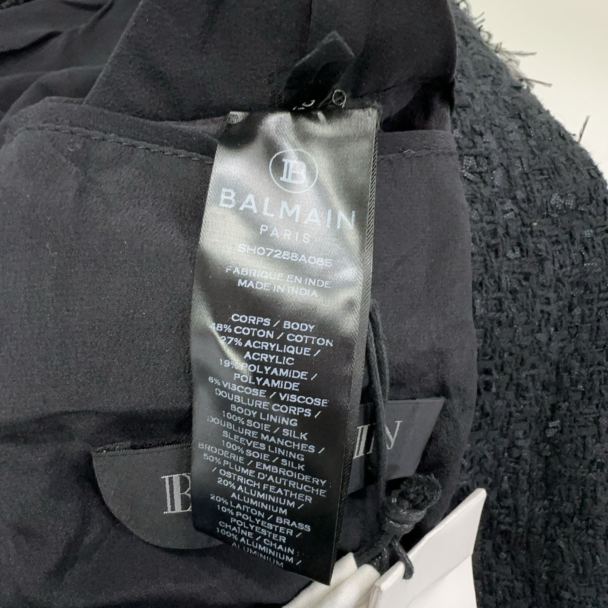 Balmain Balmain Chain Trim Jacket Size 50 Size XL / US 12-14 / IT 48-50 - 3 Thumbnail