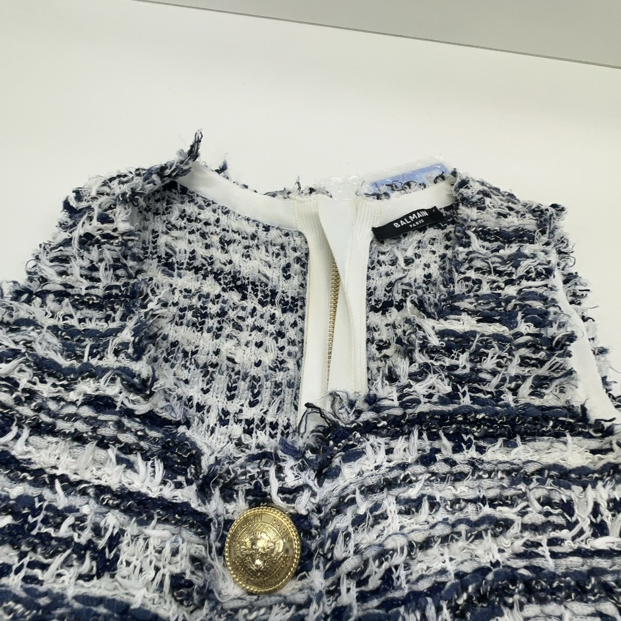 Balmain Balmain Tweed Sleeveless Mini Dress Size 36 Size XS / US 0-2 / IT 36-38 - 6 Thumbnail