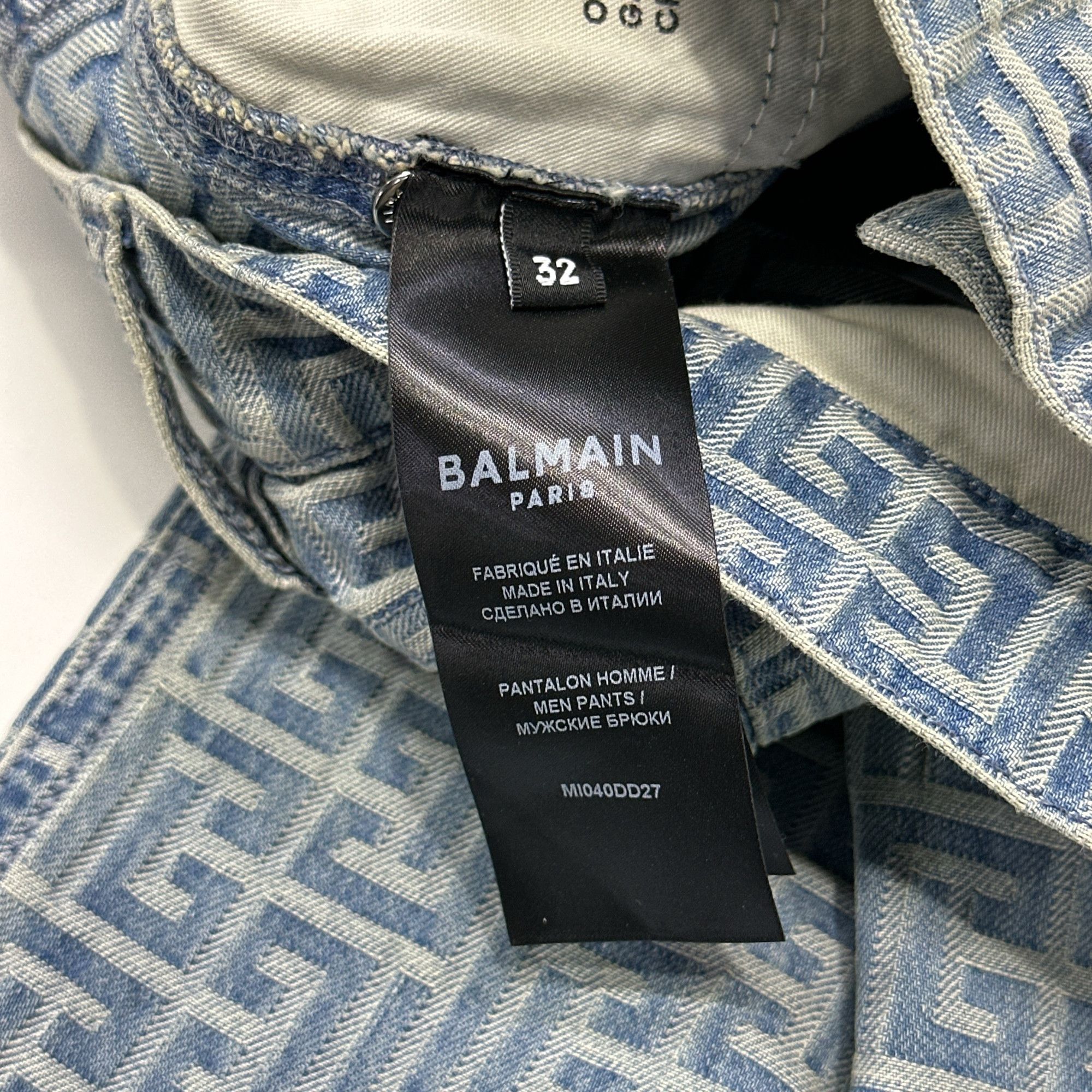 Balmain Balmain Monogram Jacquard Straight Jeans Size 32 Size US 32 / EU 48 - 5 Thumbnail