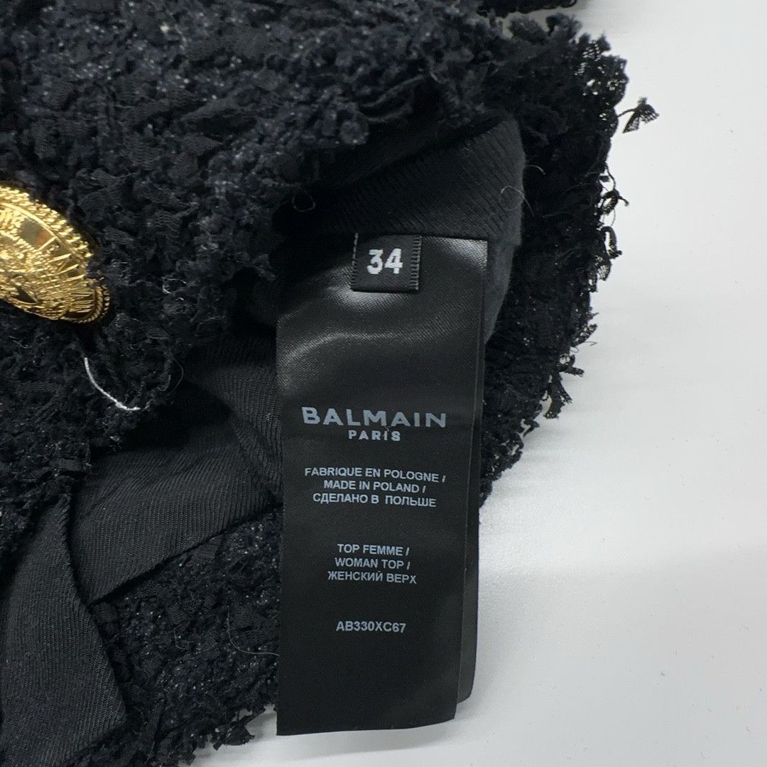 Balmain Balmain Gold Button Crop Top FR 34 Size XS / US 0-2 / IT 36-38 - 3 Thumbnail