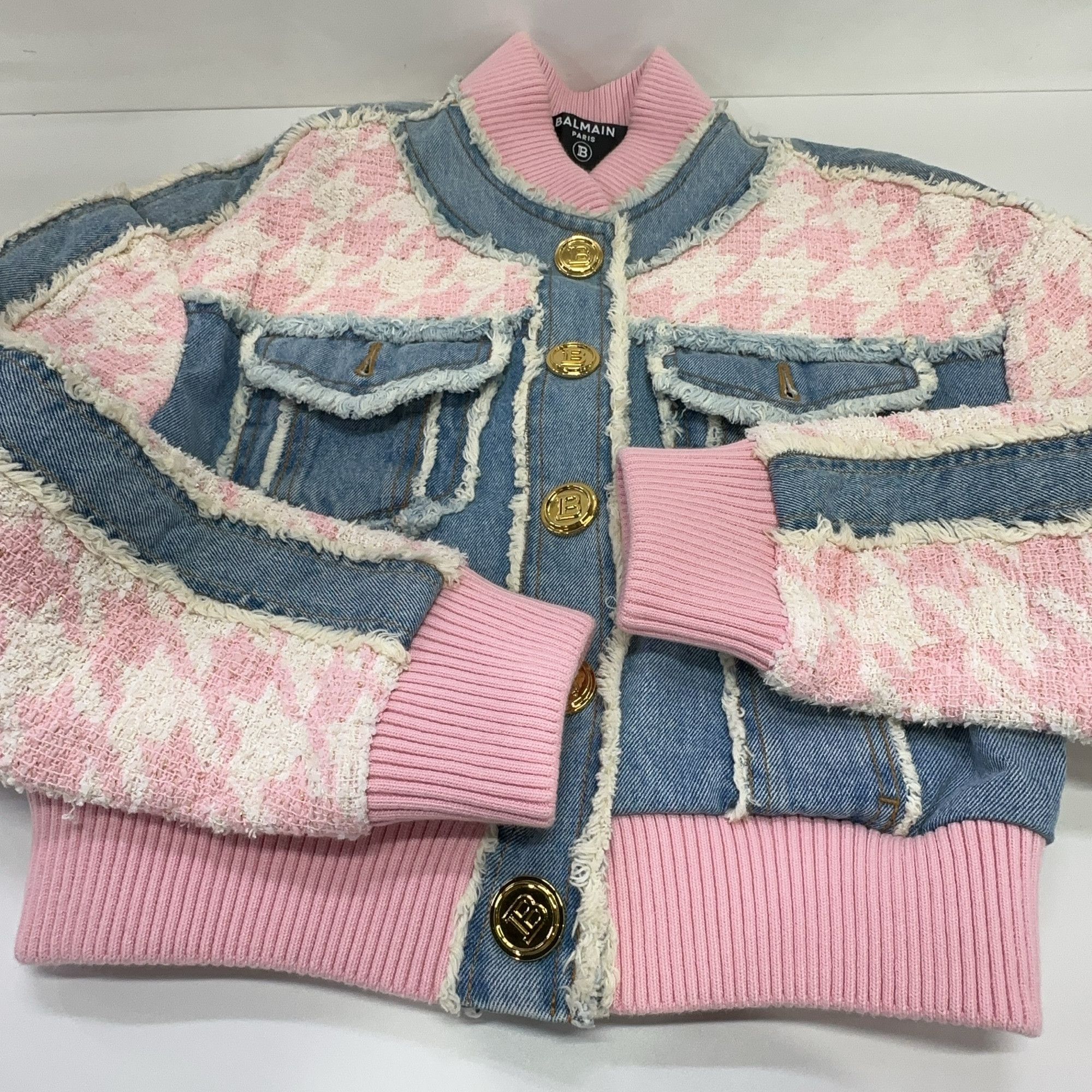 Balmain Balmain Tweed Denim Jacket FR 34 Size XS / US 0-2 / IT 36-38 - 8 Thumbnail