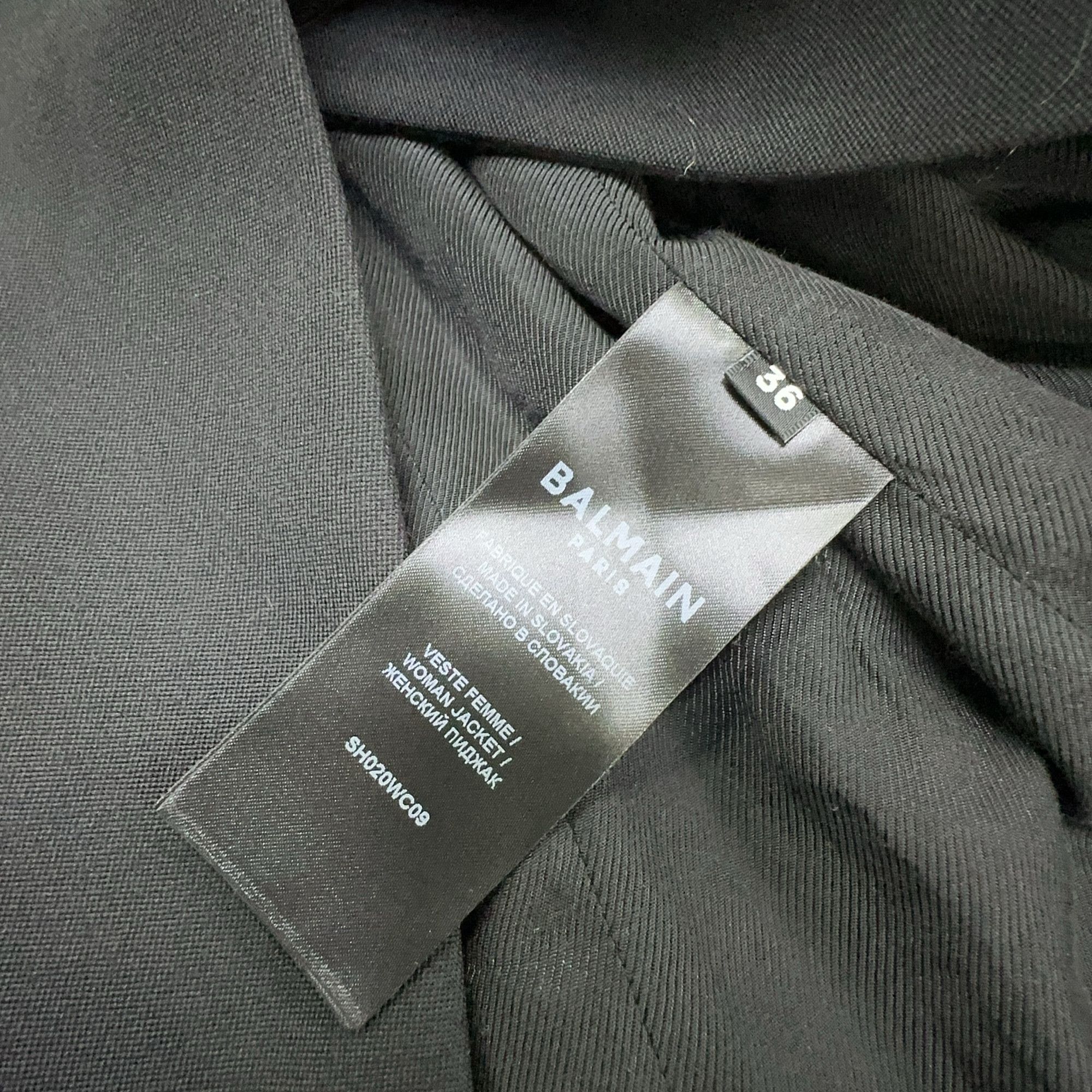 Balmain Balmain Double Breasted Wool Blazer Size 36 Size XS / US 0-2 / IT 36-38 - 3 Thumbnail