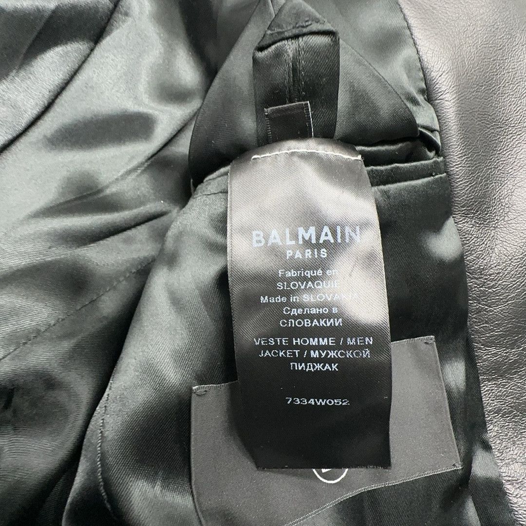 Balmain Balmain Leather Trim Blazer Size 36R Size 36R - 3 Thumbnail