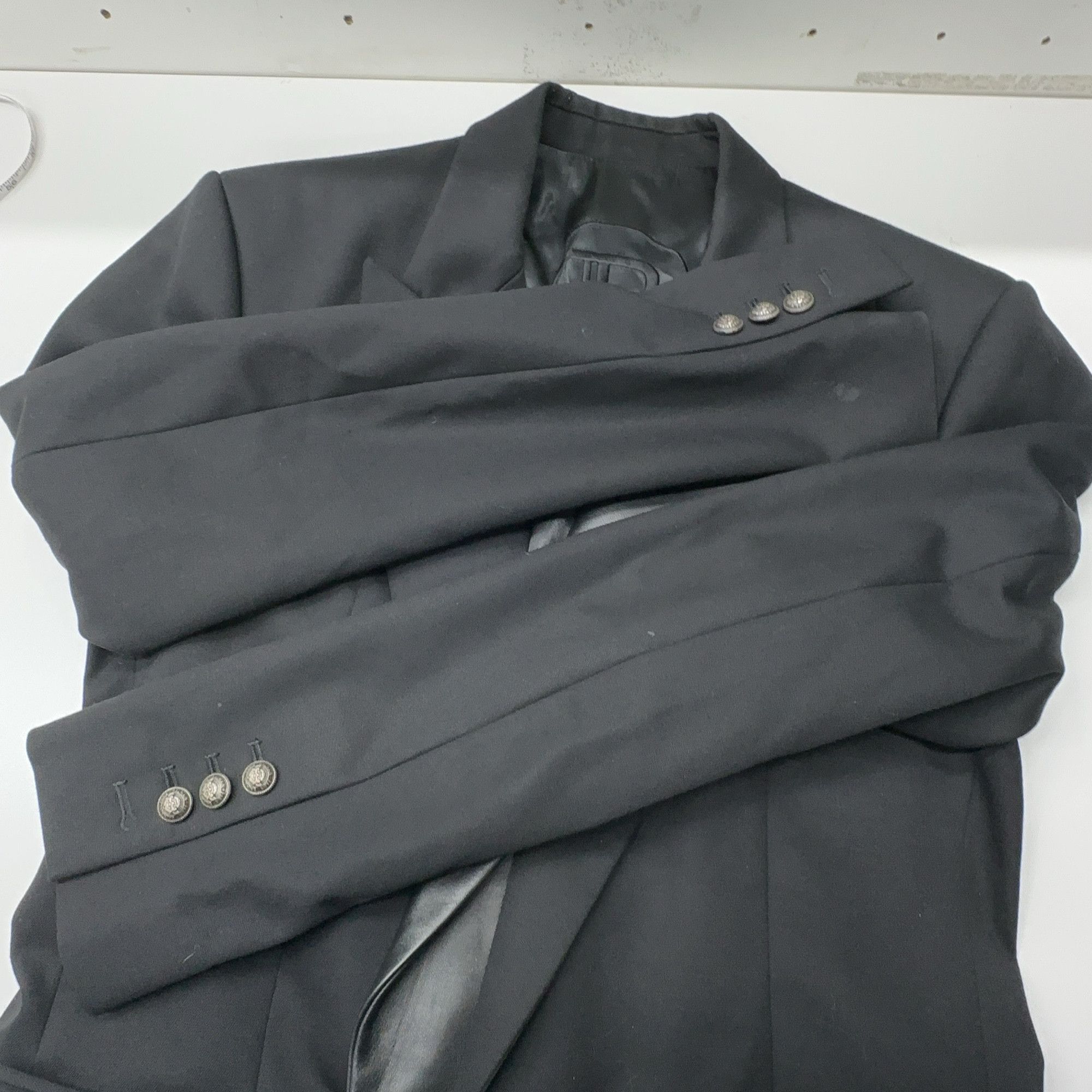 Balmain Balmain Leather Trim Blazer Size 36R Size 36R - 7 Thumbnail