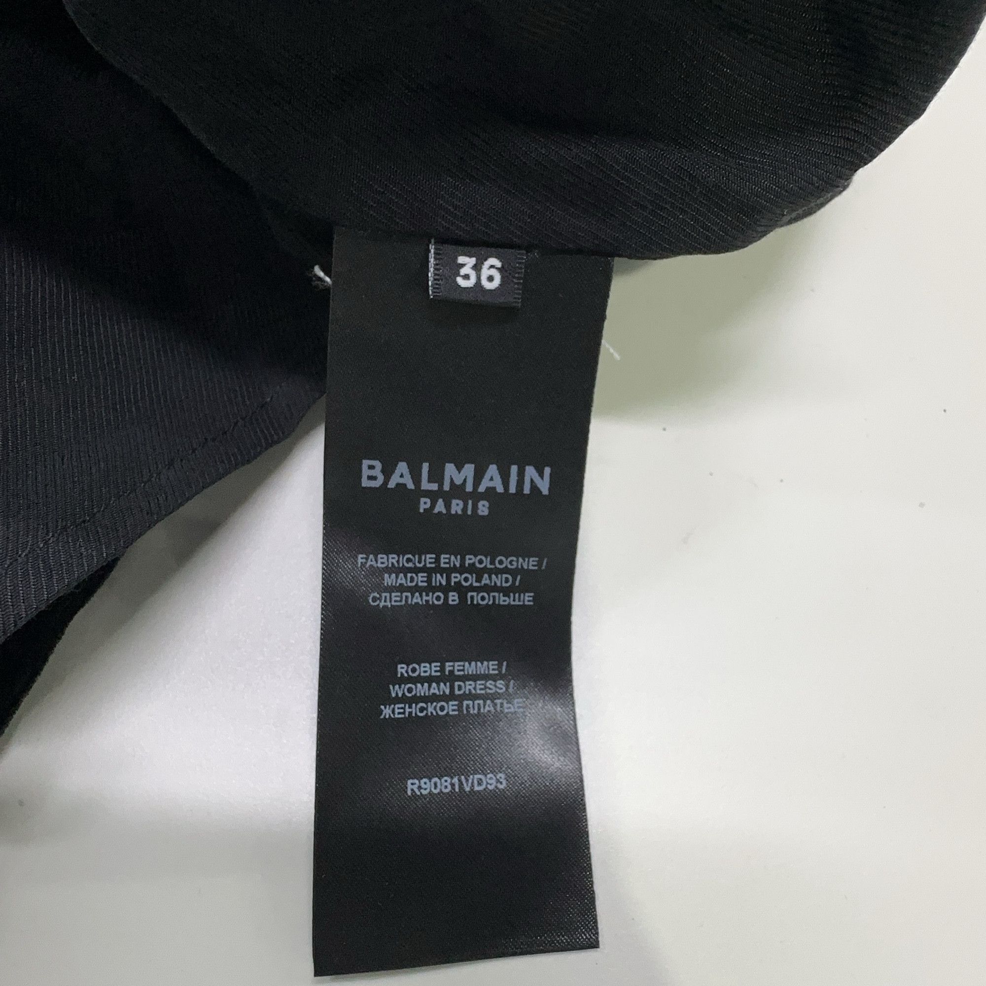 Balmain Balmain Polka Dot V-Neck Mini Dress Size 36 Size XS / US 0-2 / IT 36-38 - 5 Thumbnail