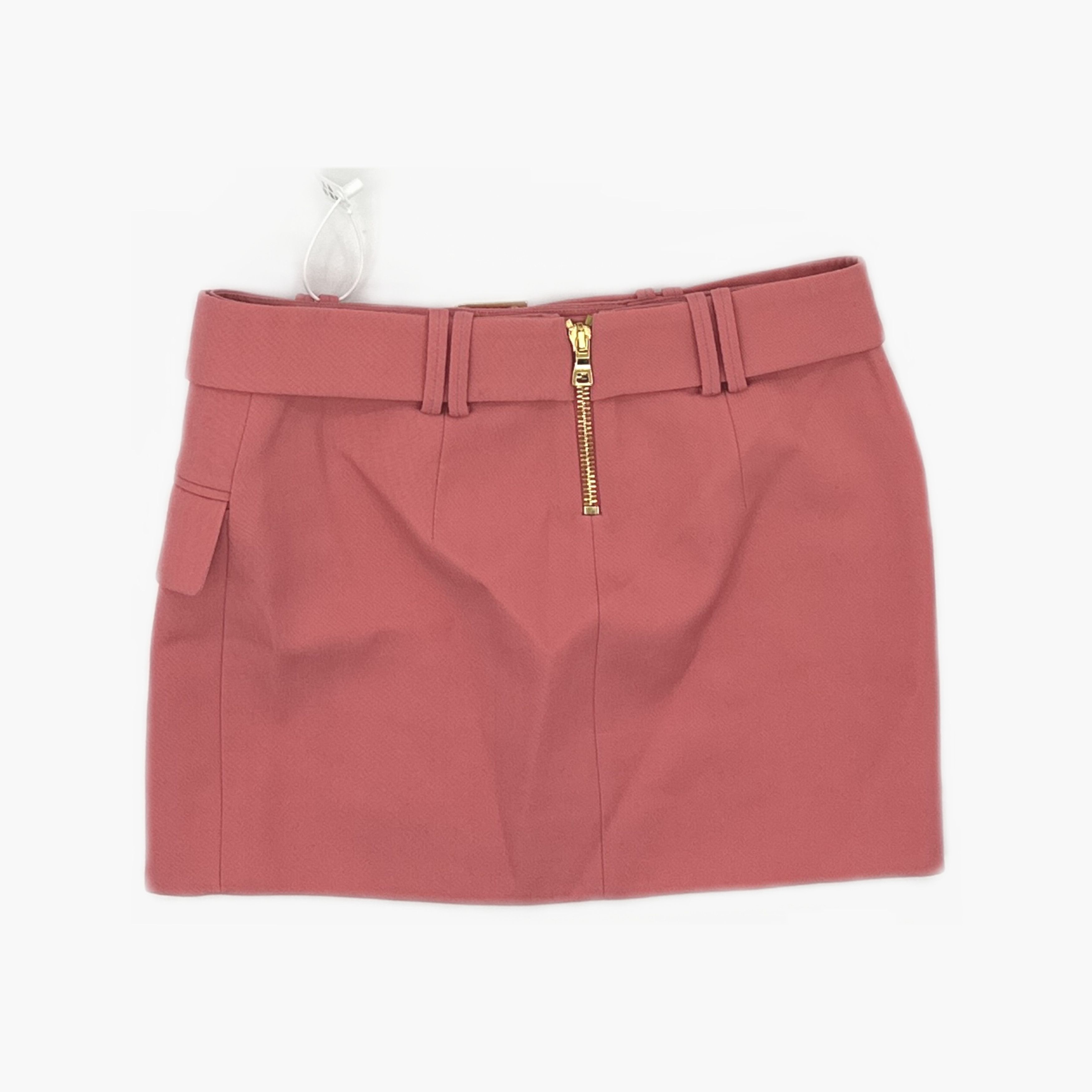 Balmain Balmain Pink Logo Buckle Mini Skirt Size 36 Size 26" / US 2 / IT 38 - 2 Thumbnail