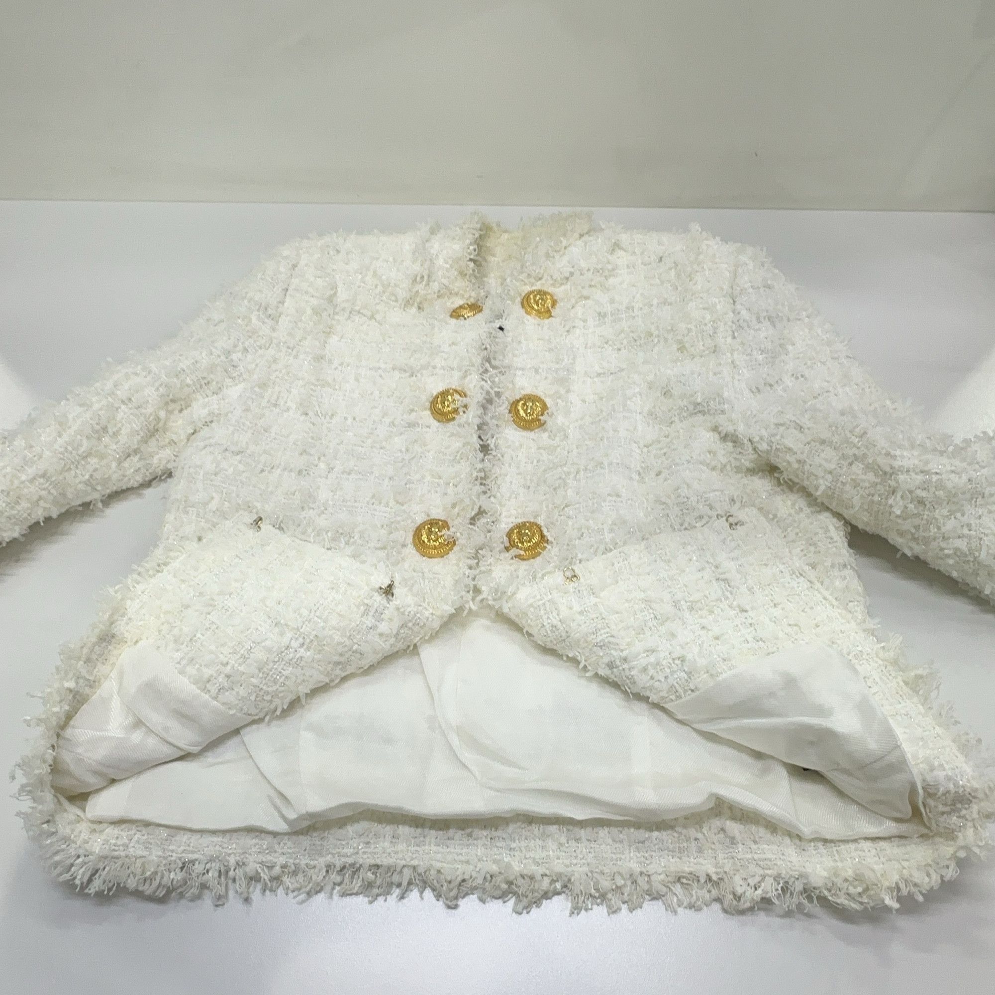 Balmain Balmain White Double-Breasted Blazer Size 36 Size XS / US 0-2 / IT 36-38 - 8 Thumbnail