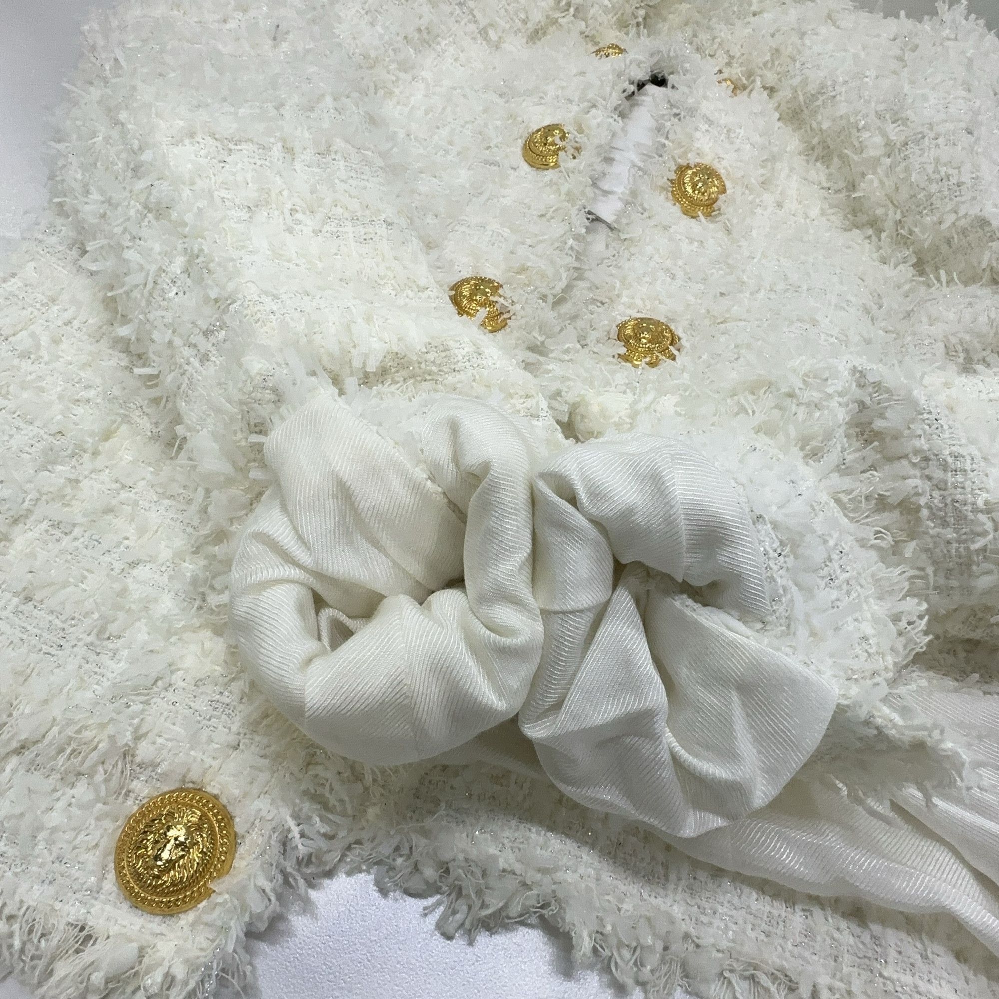Balmain Balmain White Double-Breasted Blazer Size 36 Size XS / US 0-2 / IT 36-38 - 9 Thumbnail