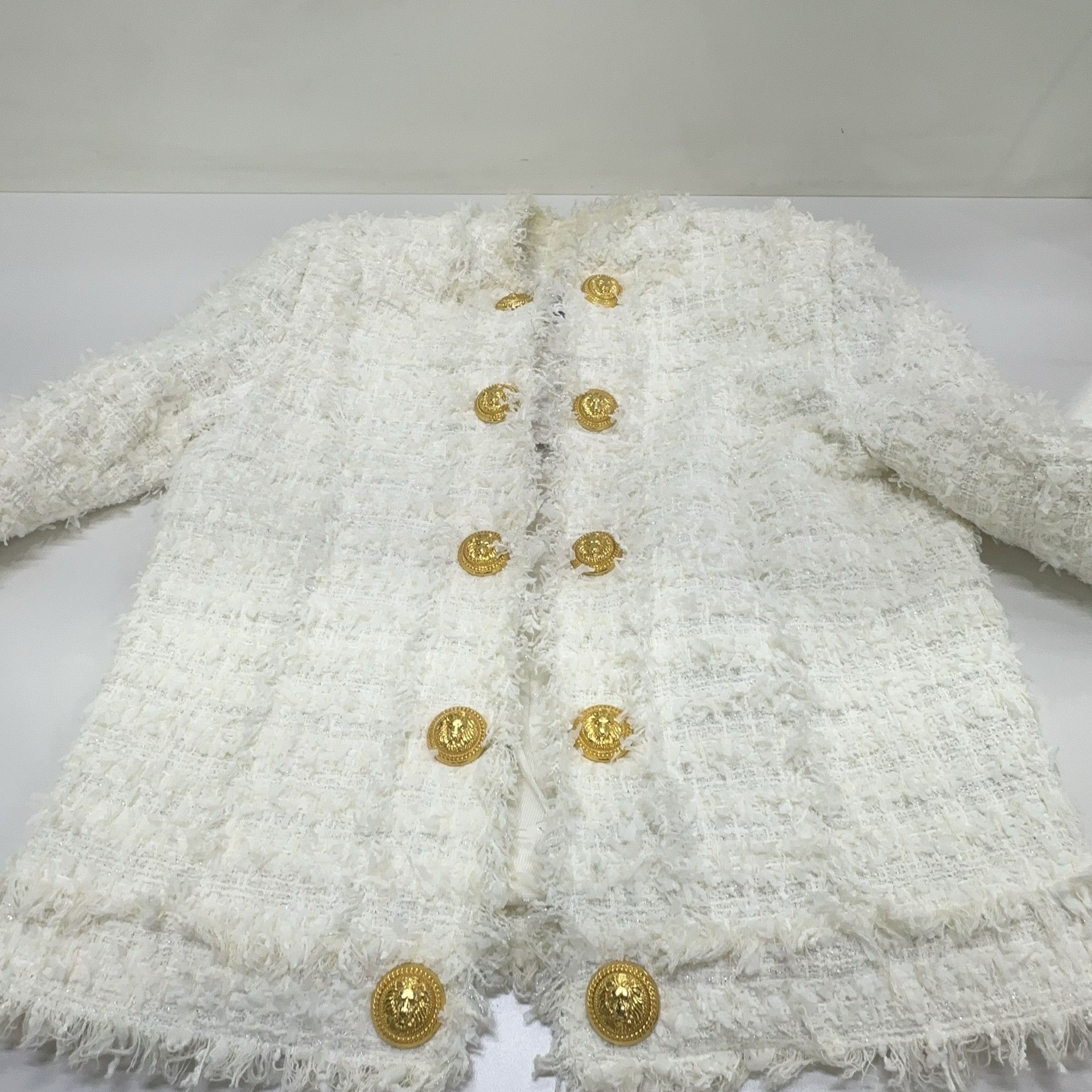 Balmain Balmain White Double-Breasted Blazer Size 36 Size XS / US 0-2 / IT 36-38 - 7 Thumbnail