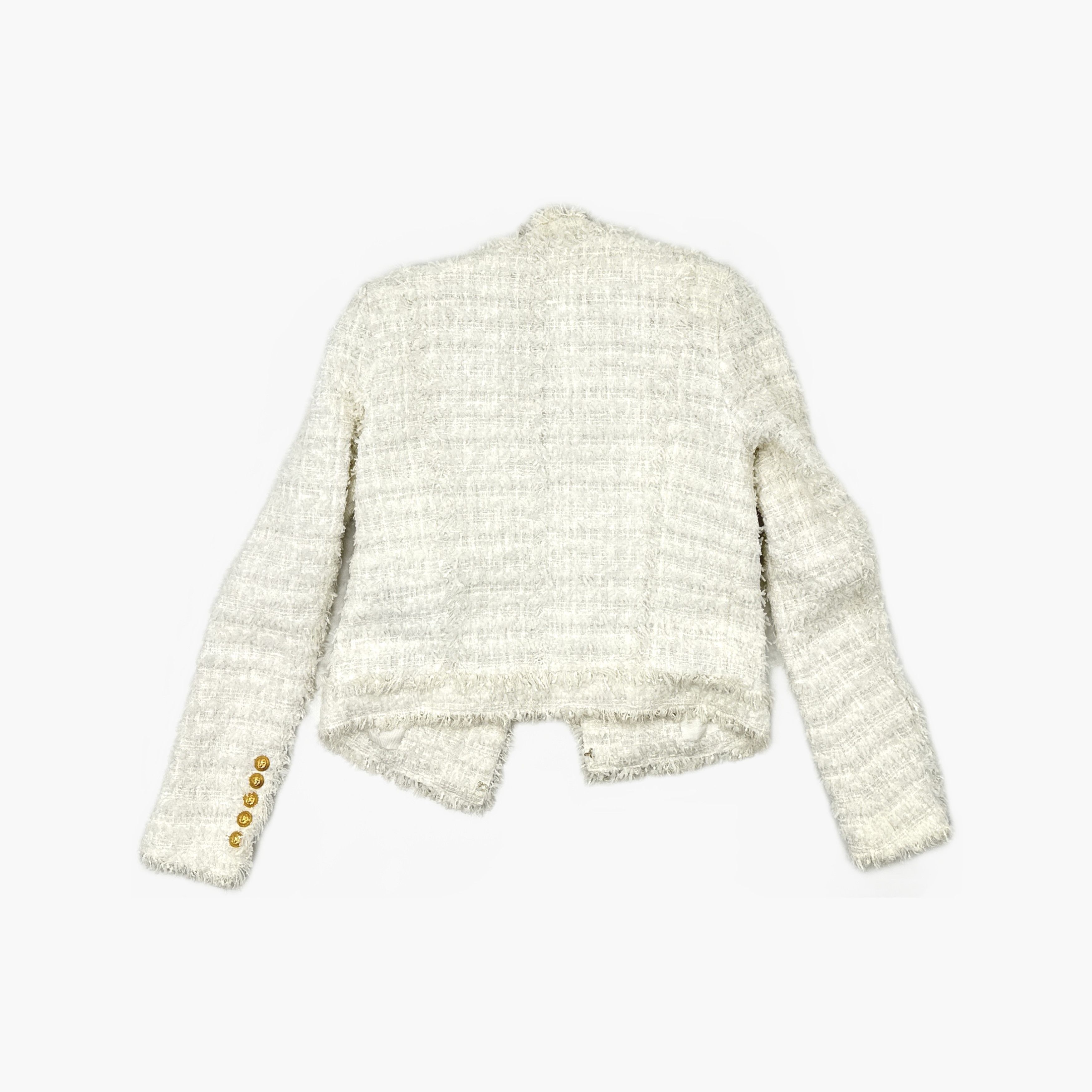 Balmain Balmain White Double-Breasted Blazer Size 36 Size XS / US 0-2 / IT 36-38 - 2 Thumbnail