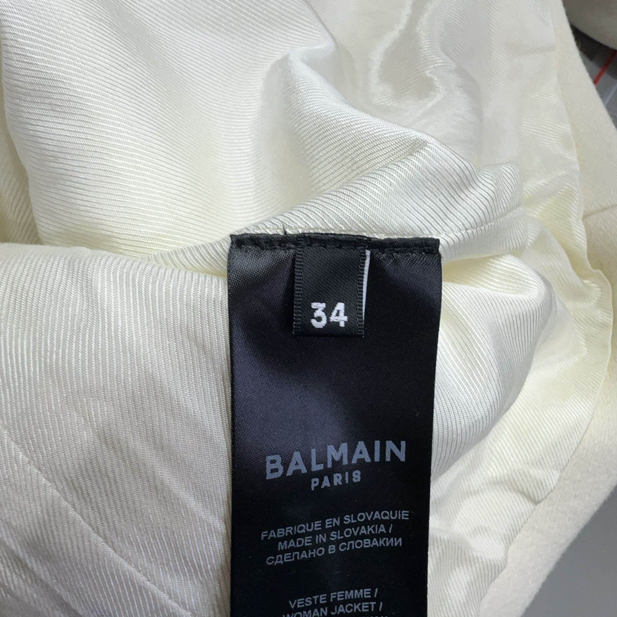 Balmain Balmain Double Breasted Wool Blazer Size 34 Size XS / US 0-2 / IT 36-38 - 4 Thumbnail
