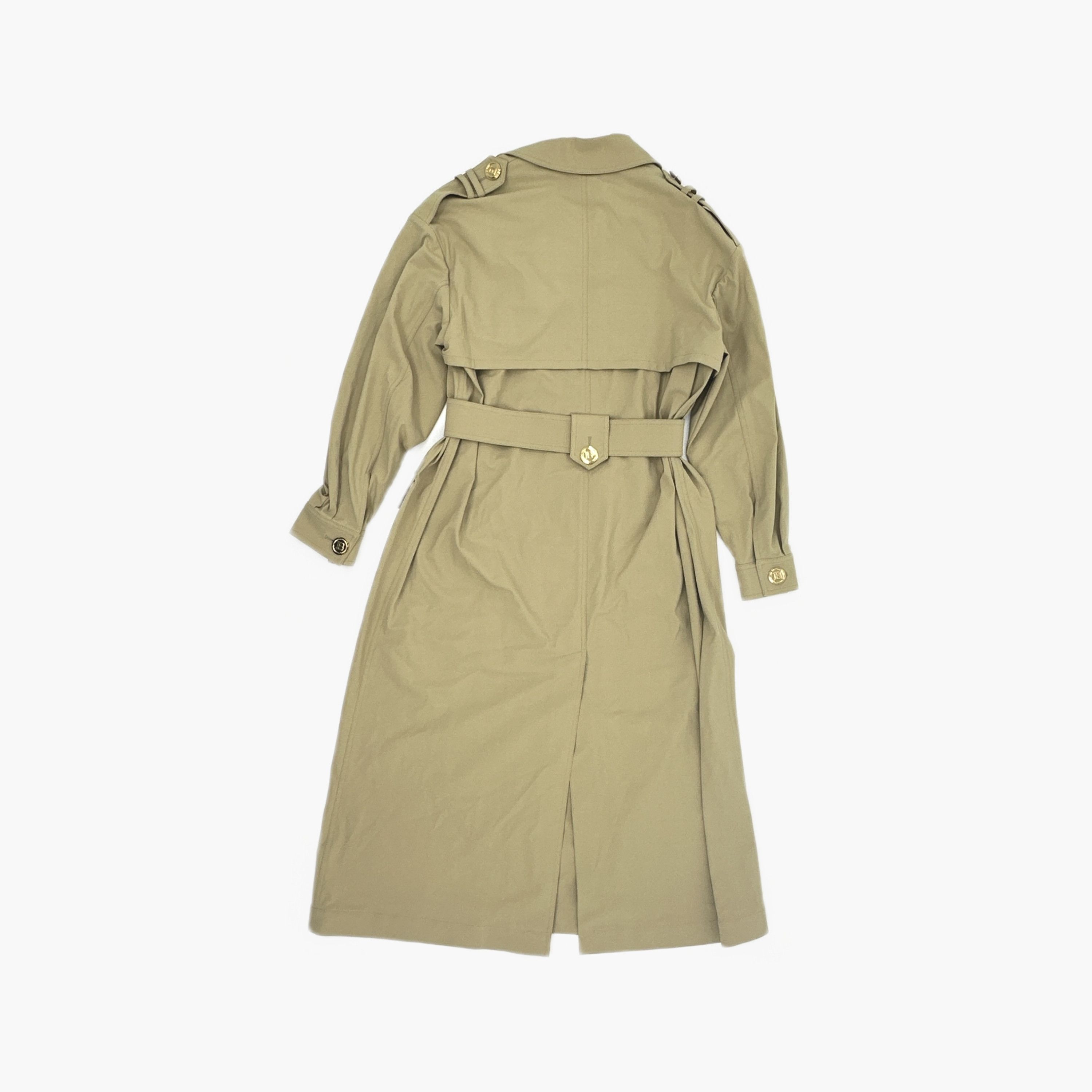 Balmain Balmain Khaki Belted Trench Coat Size 36 Size XS / US 0-2 / IT 36-38 - 2 Thumbnail