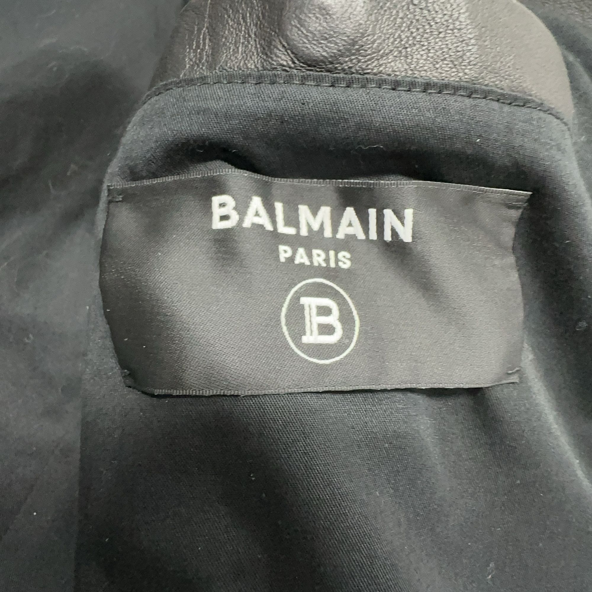 Balmain Balmain Leather Biker Jacket Size M Size US M / EU 48-50 / 2 - 3 Thumbnail