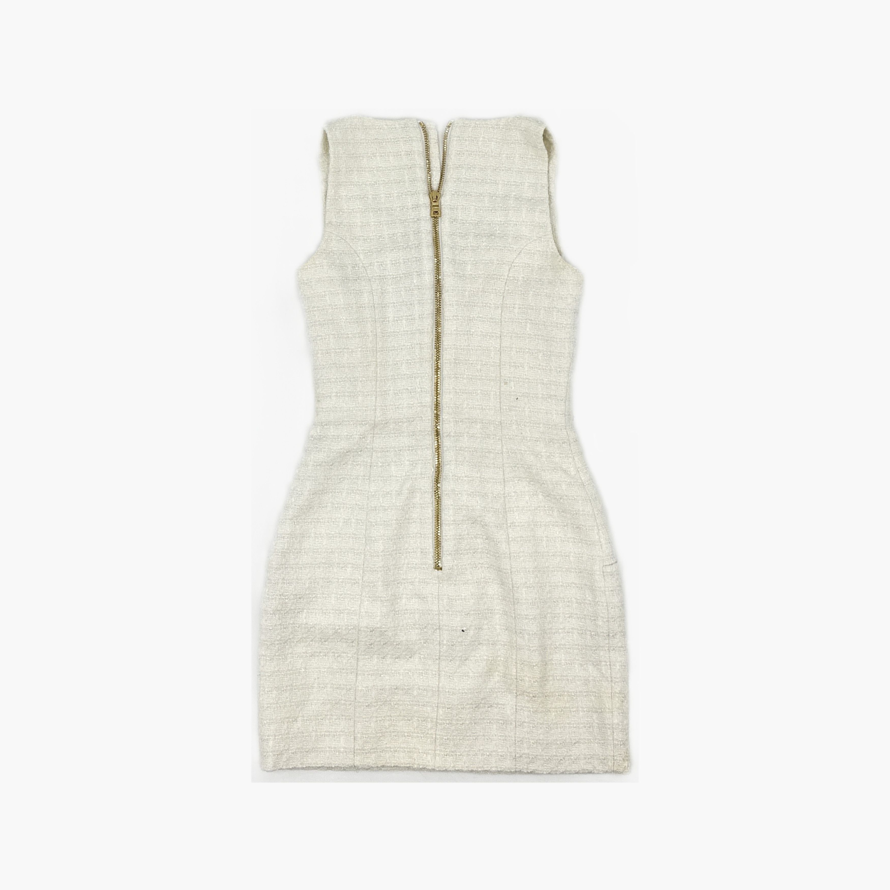 Balmain Balmain Gold Button Tweed Mini Dress Size 36 Size XS / US 0-2 / IT 36-38 - 2 Thumbnail