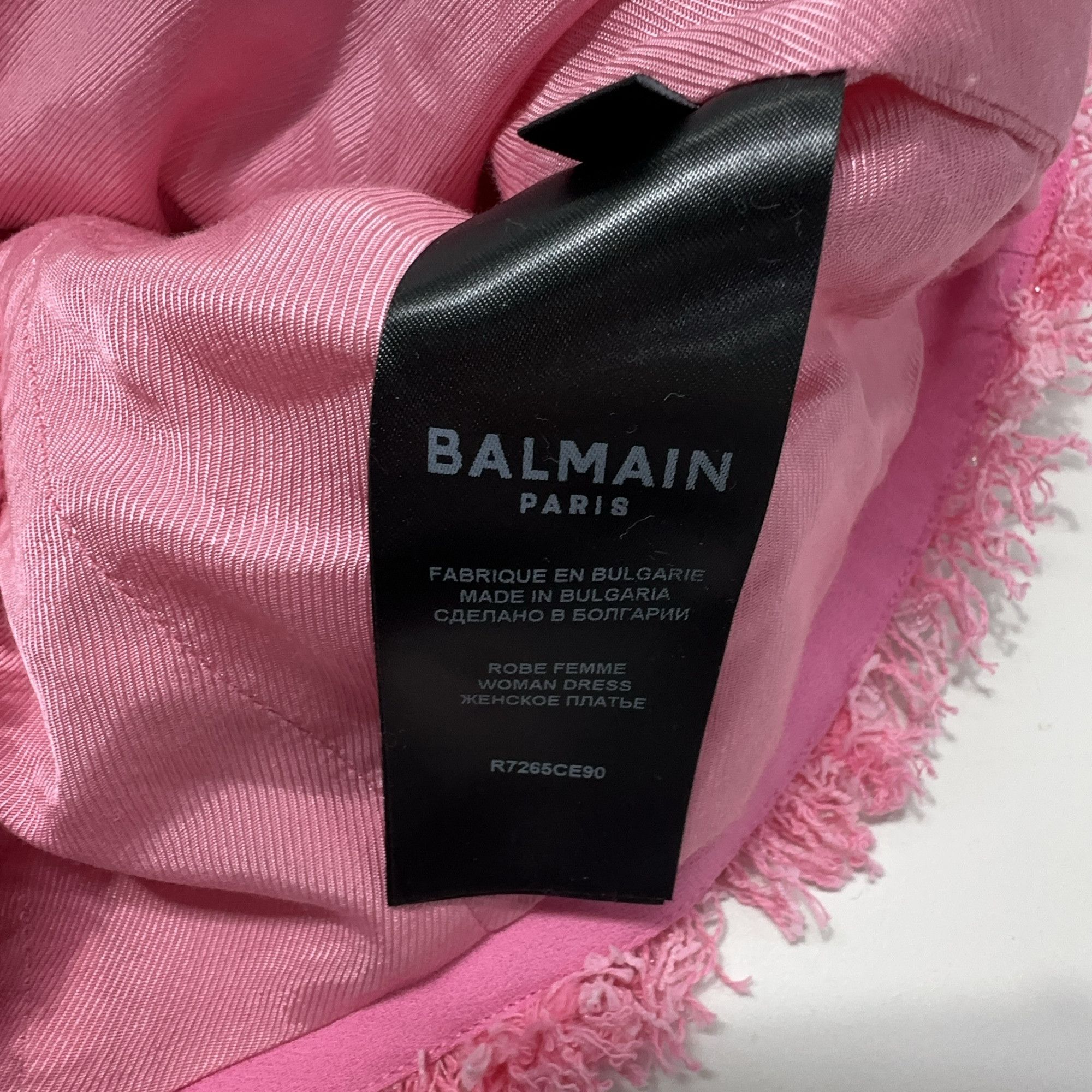 Balmain Balmain Pink Tweed Mini Dress Size 36 Size XS / US 0-2 / IT 36-38 - 5 Thumbnail