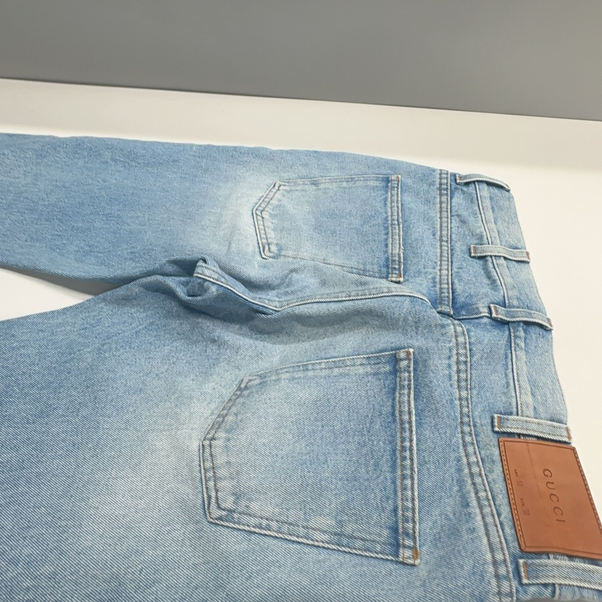 Gucci Gucci Web Striped Cuff Jeans Size 30 Size US 30 / EU 46 - 9 Thumbnail