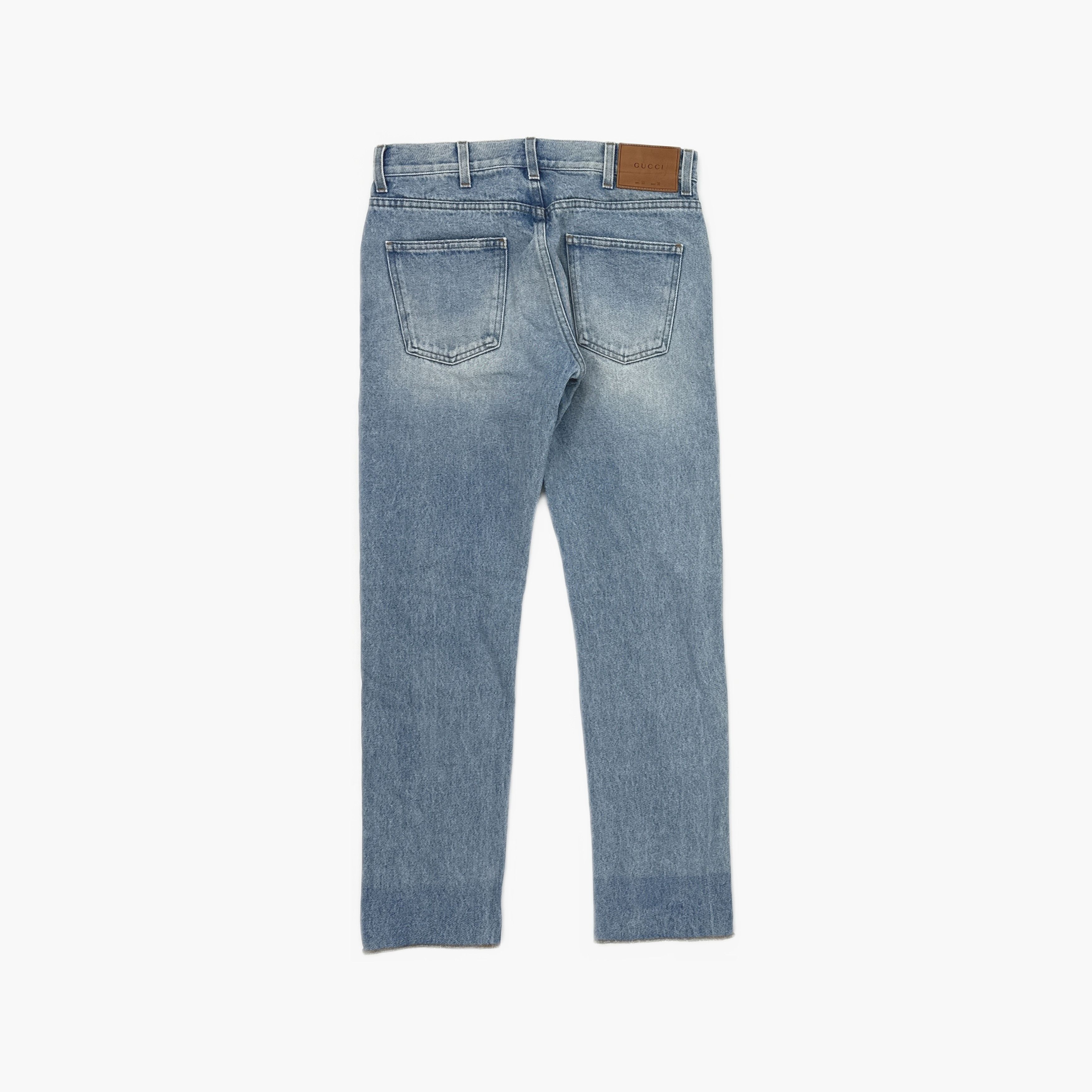 Gucci Gucci Web Striped Cuff Jeans Size 30 Size US 30 / EU 46 - 2 Thumbnail