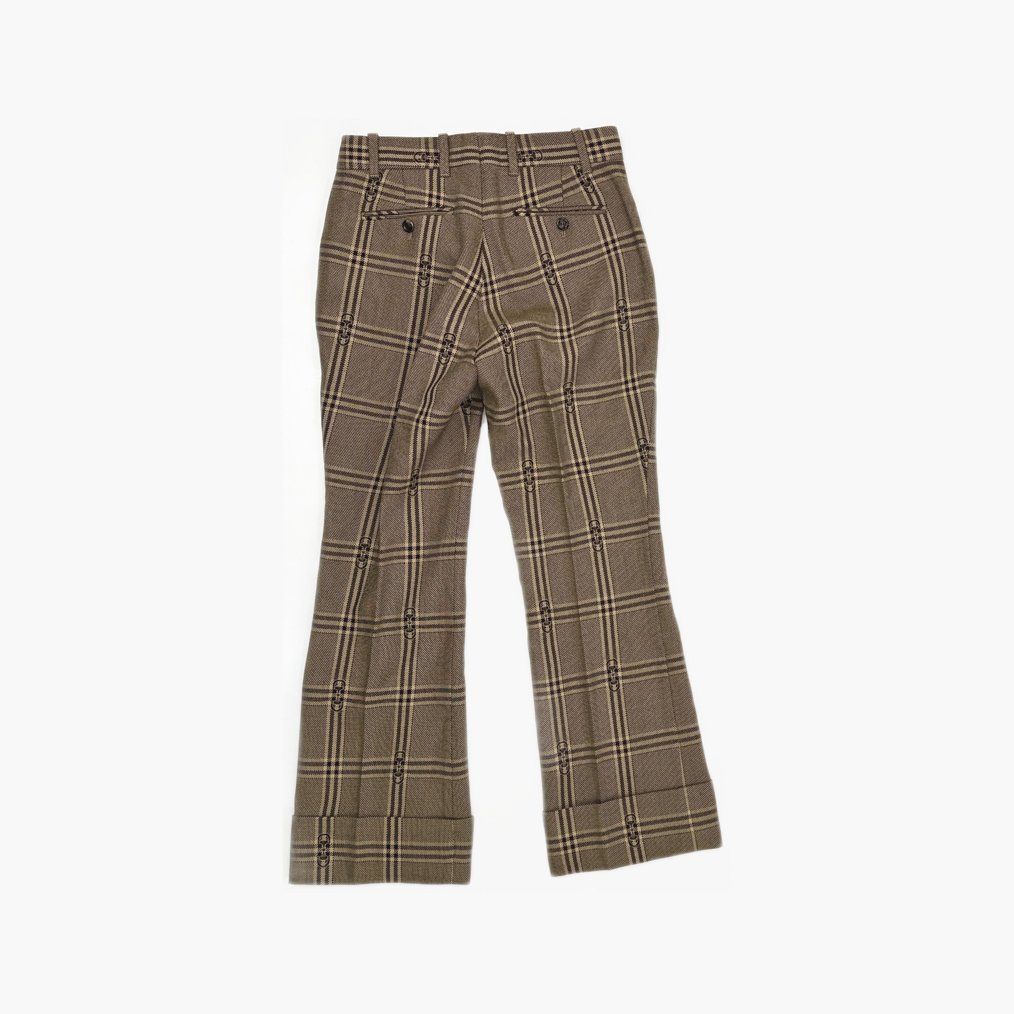 Gucci Gucci Plaid Horsebit Trousers Size 36 Size 25" / US 0 / IT 36 - 2 Thumbnail