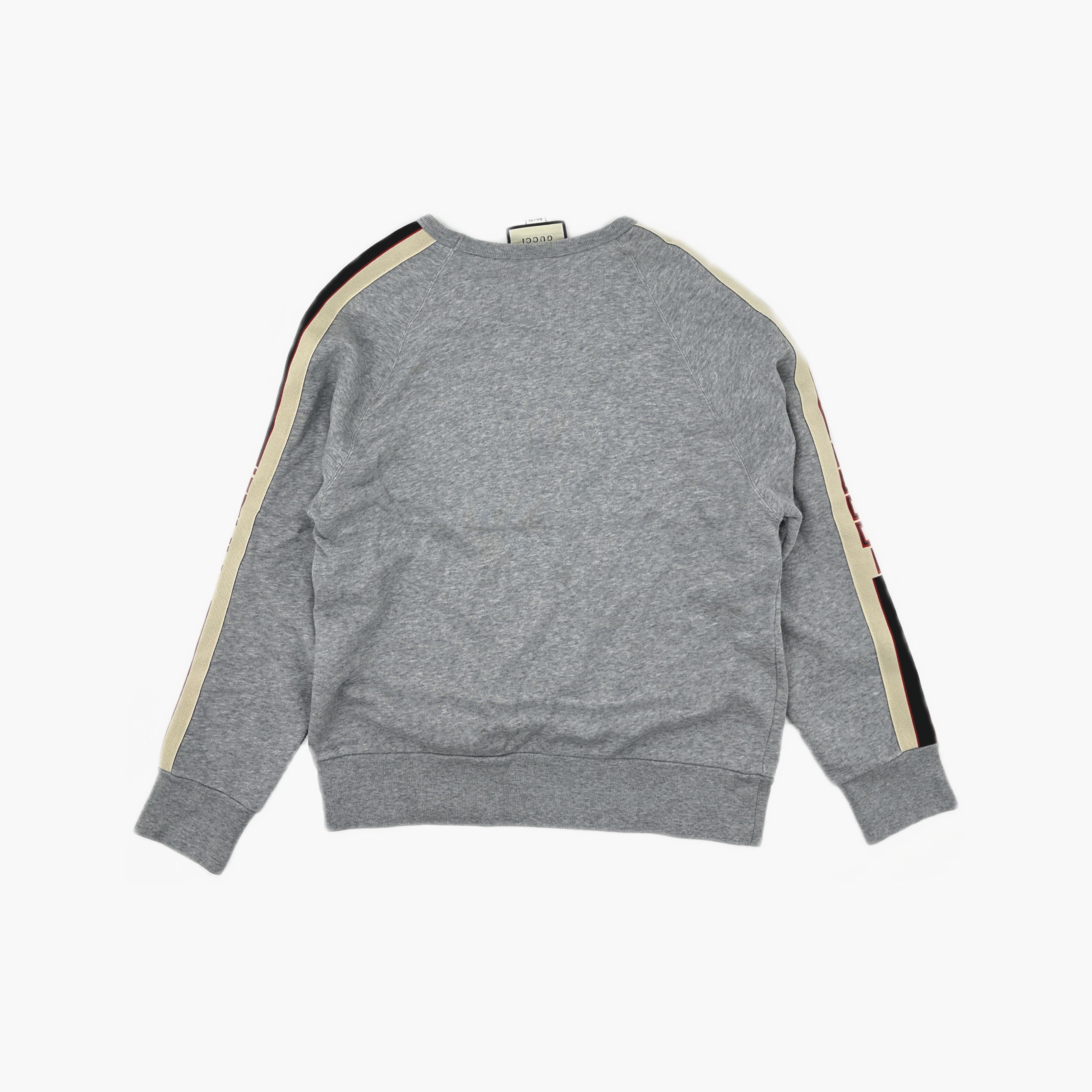 Gucci Gucci Logo Stripe Sweatshirt Size M Size US M / EU 48-50 / 2 - 2 Thumbnail