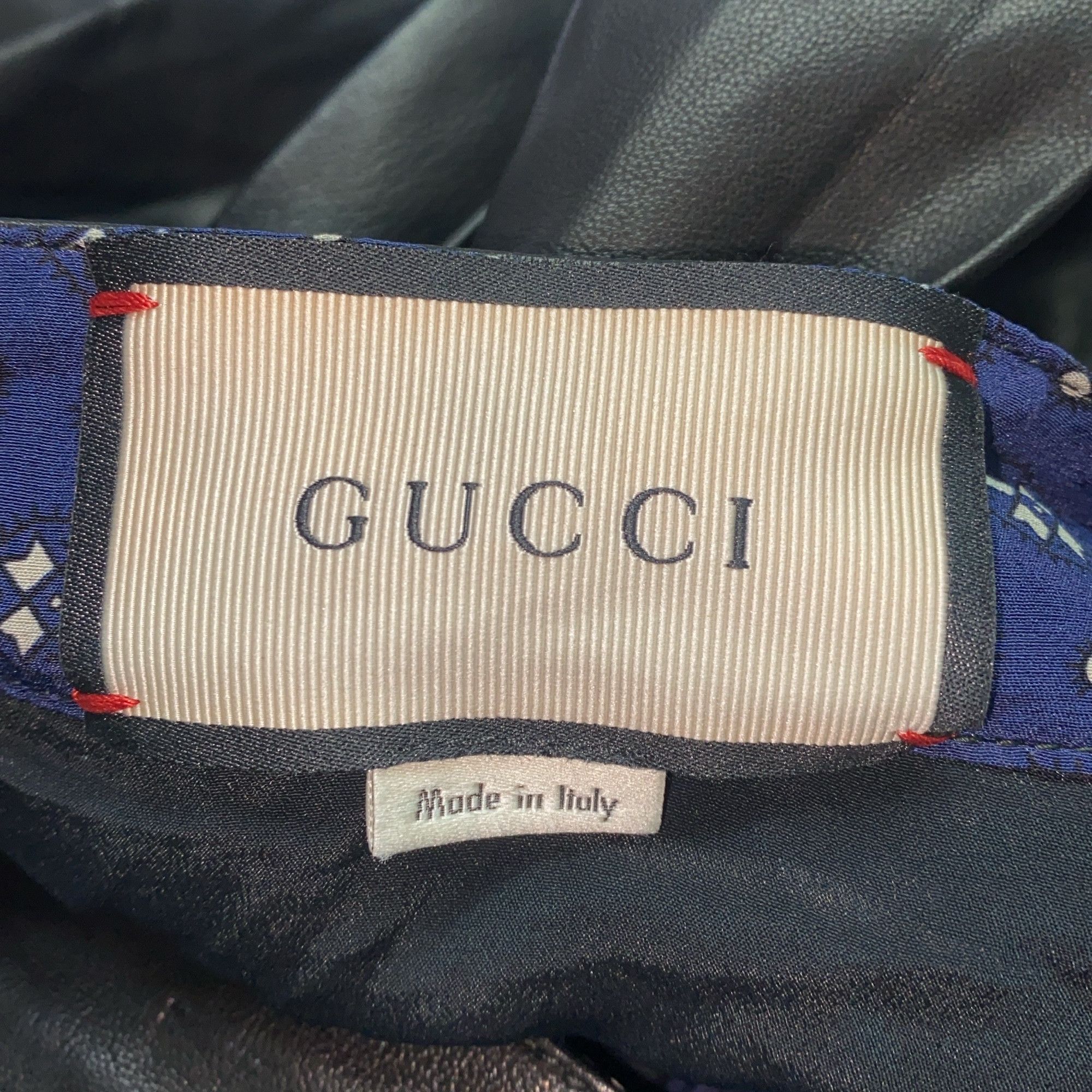 Gucci Gucci Pleated Leather Mini Skirt Size 42 Size 28" / US 6 / IT 42 - 3 Thumbnail