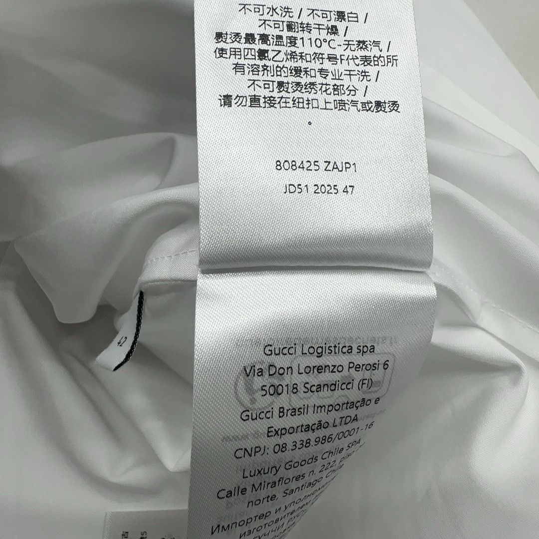 Gucci Gucci White Button Up Shirt Size 42 Size M / US 6-8 / IT 42-44 - 6 Thumbnail