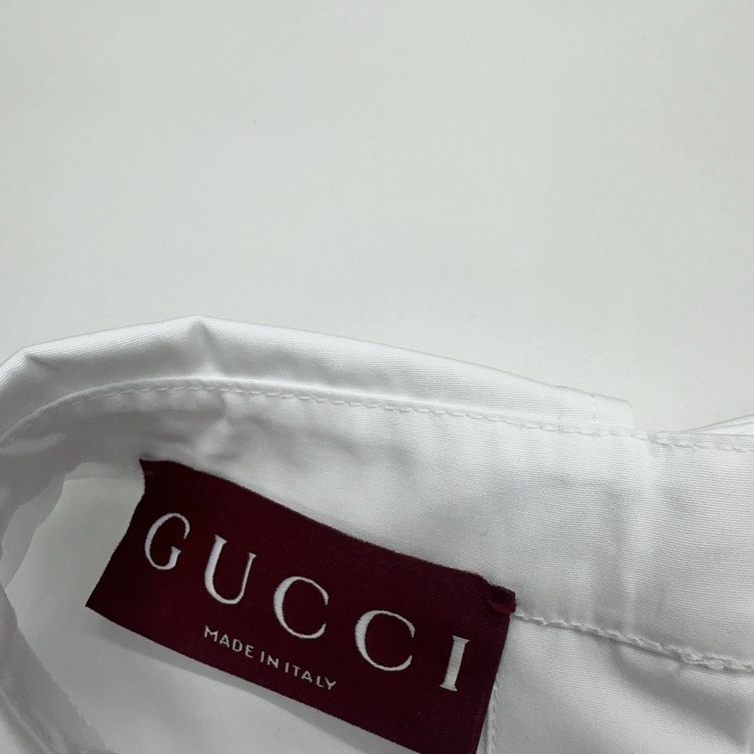 Gucci Gucci White Button Up Shirt Size 42 Size M / US 6-8 / IT 42-44 - 4 Thumbnail