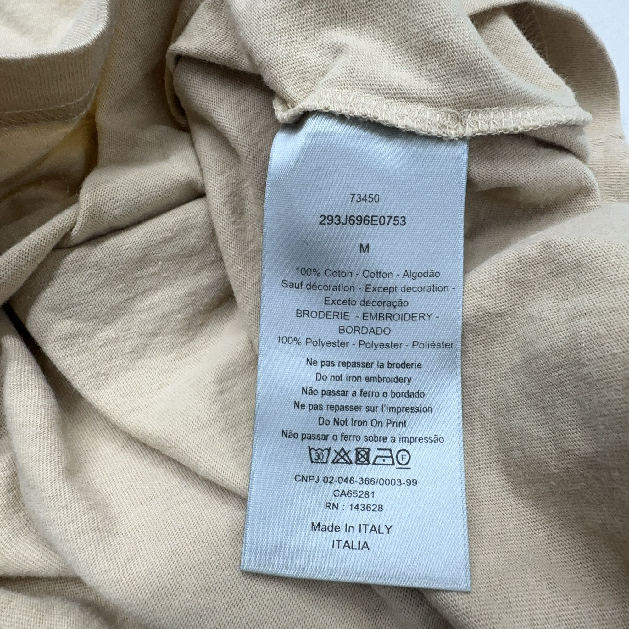 Dior Dior Yellowstone Embroidered T-Shirt Size M Size US M / EU 48-50 / 2 - 4 Thumbnail