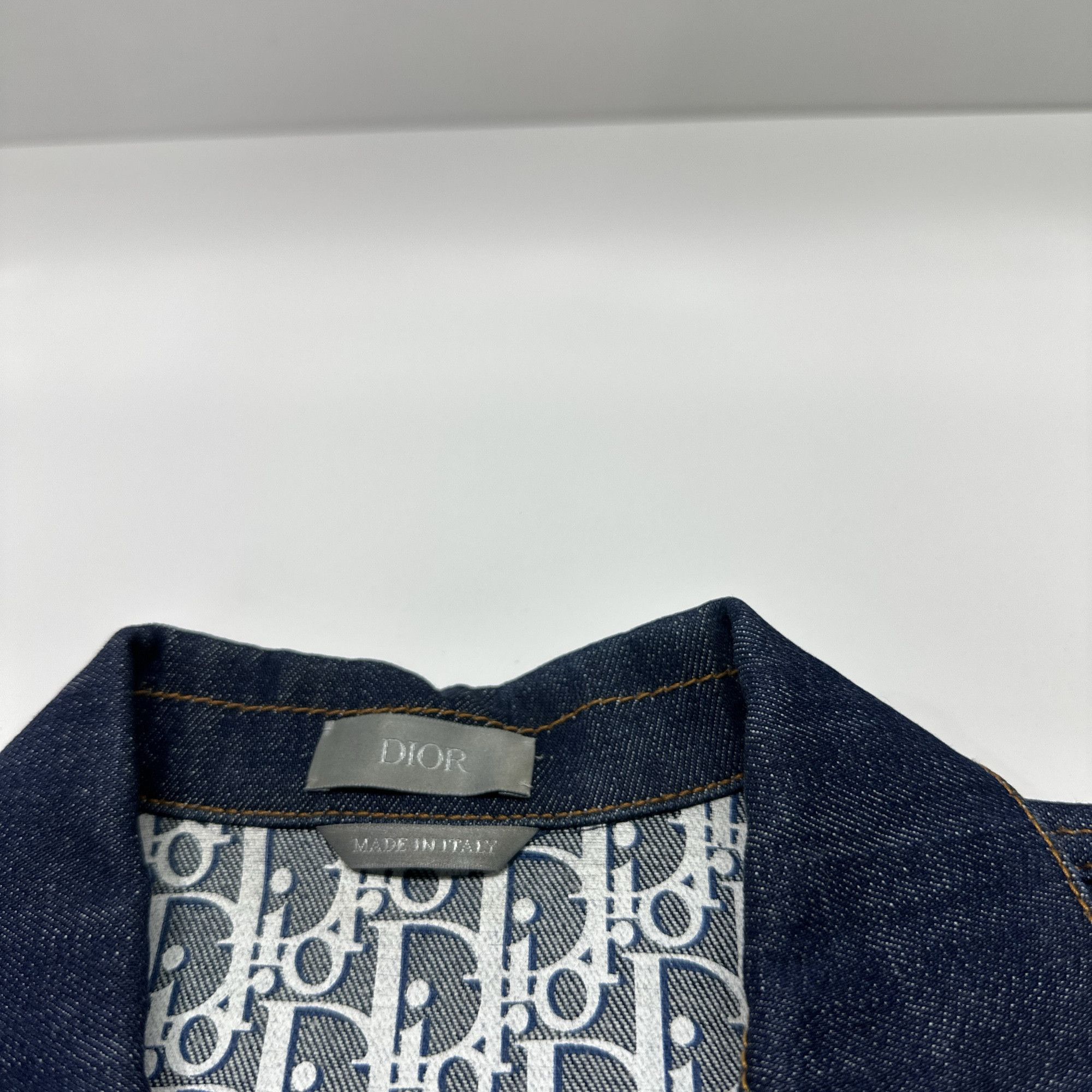 Dior Dior Oblique Lining Denim Jacket Size S Size US S / EU 44-46 / 1 - 3 Thumbnail