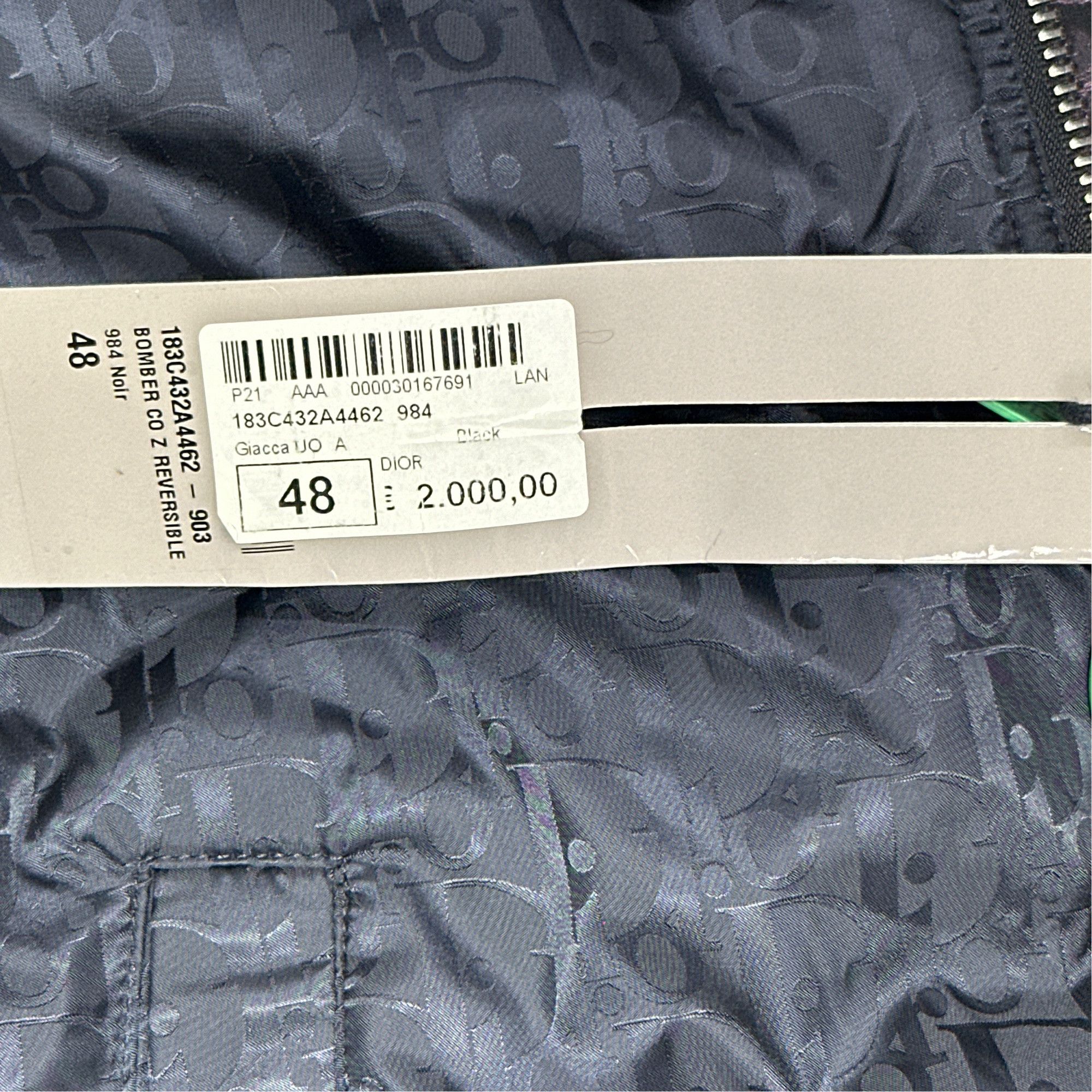 Dior Dior Oblique Reversible Bomber Jacket Size 48 Size US M / EU 48-50 / 2 - 2 Thumbnail