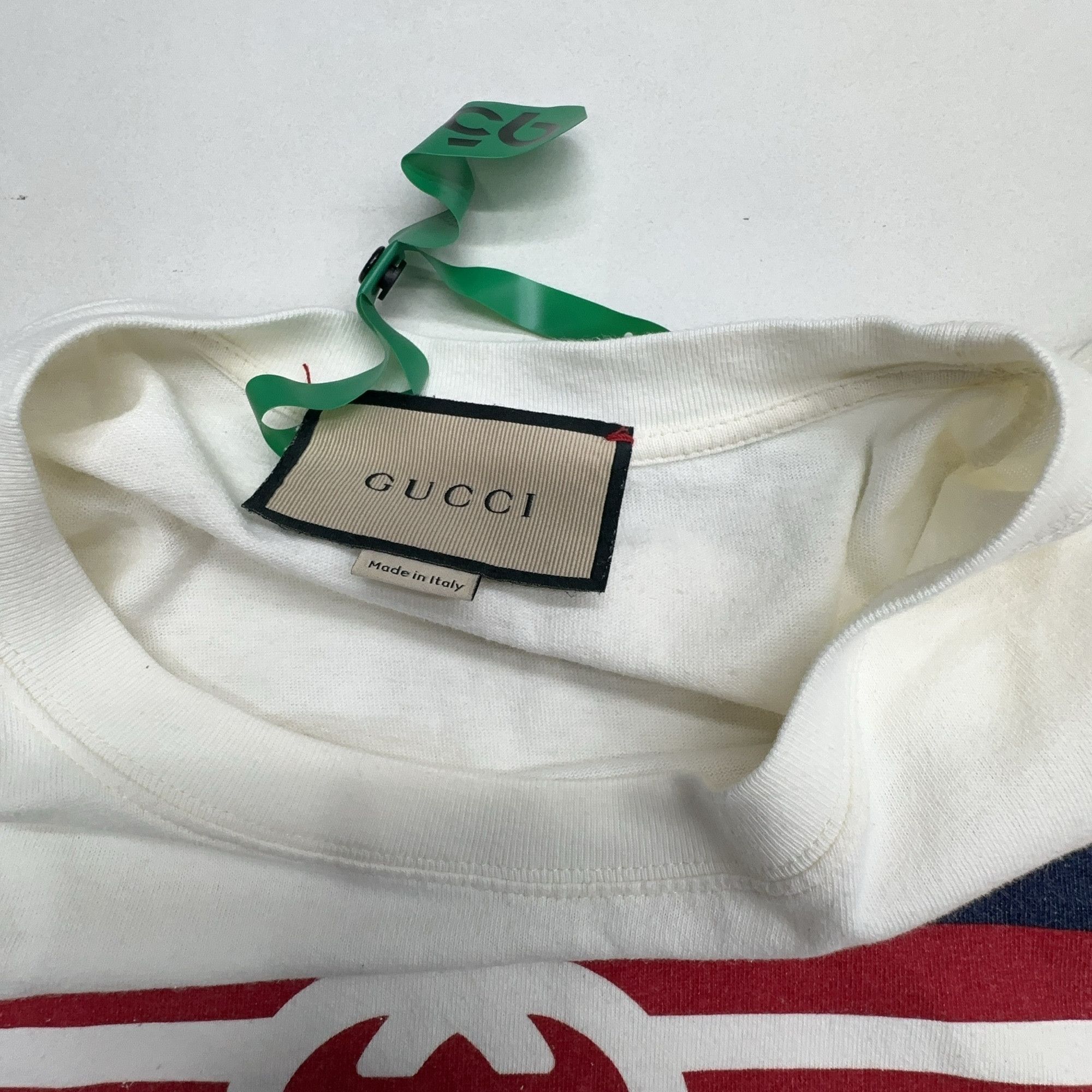 Gucci Gucci Striped Logo T-Shirt Size XS Size US XS / EU 42 / 0 - 6 Thumbnail