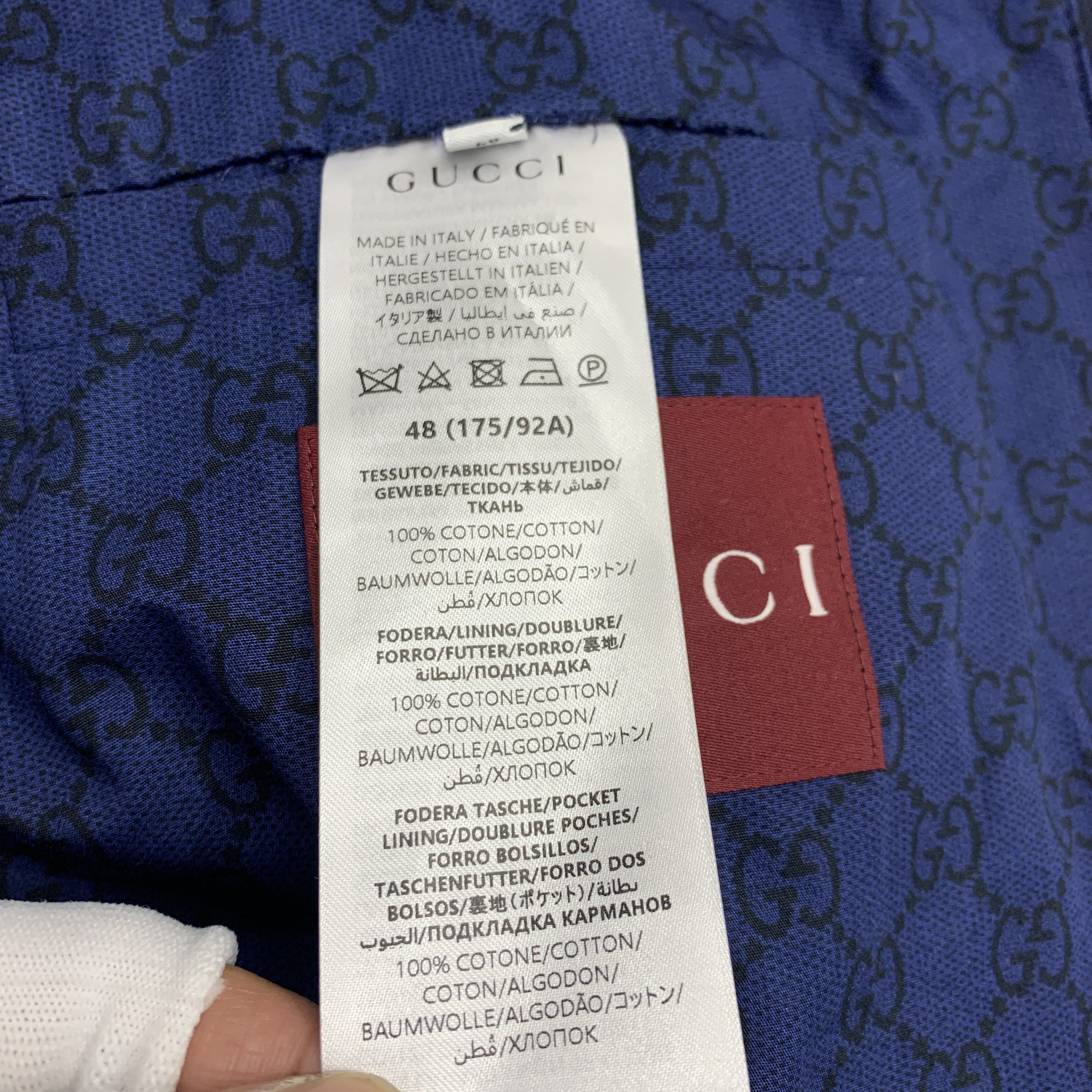 Gucci Gucci GG Monogram Zip Jacket Size M Size US M / EU 48-50 / 2 - 4 Thumbnail