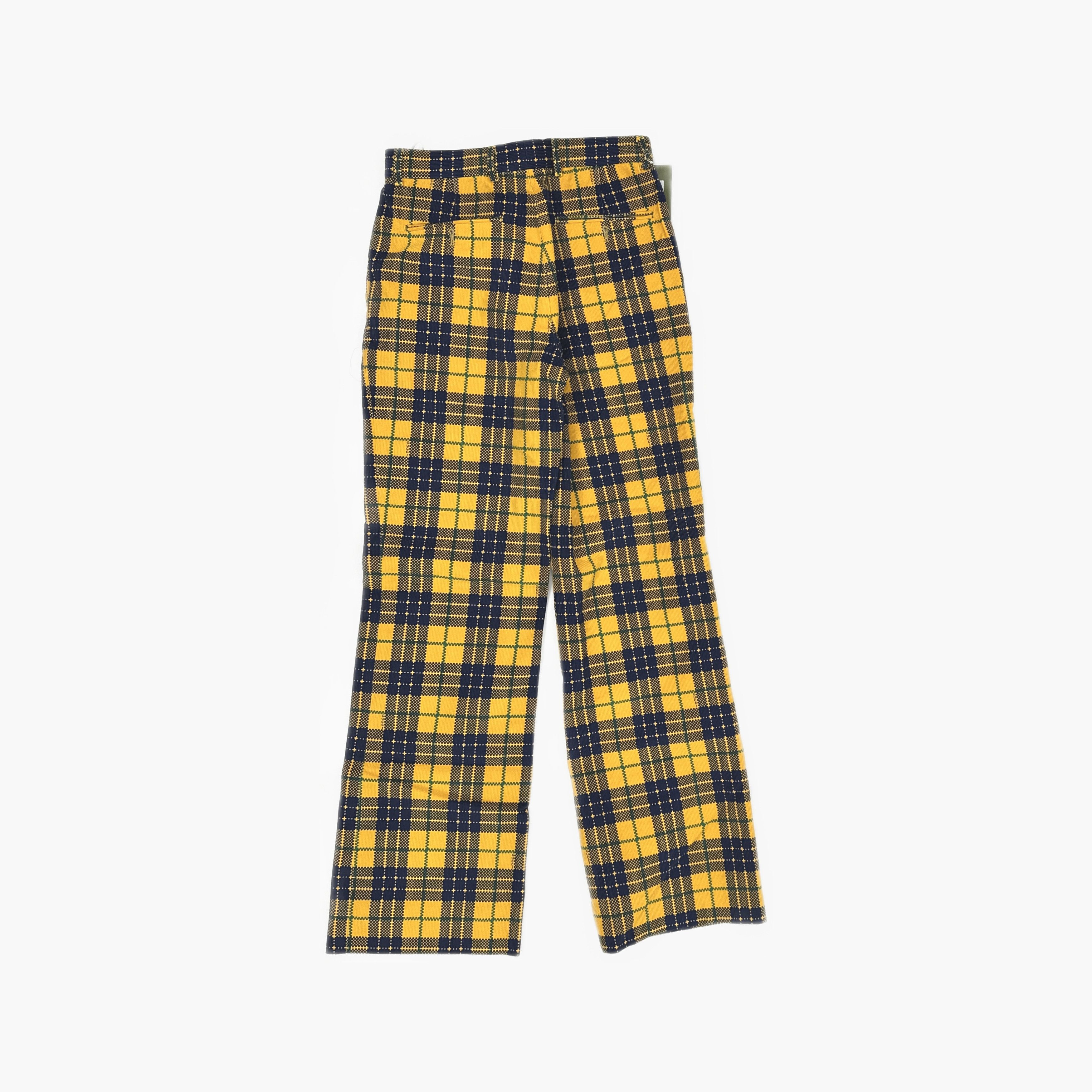 Gucci Gucci Yellow Plaid Casual Pants Size 28 Size US 28 / EU 44 - 2 Thumbnail