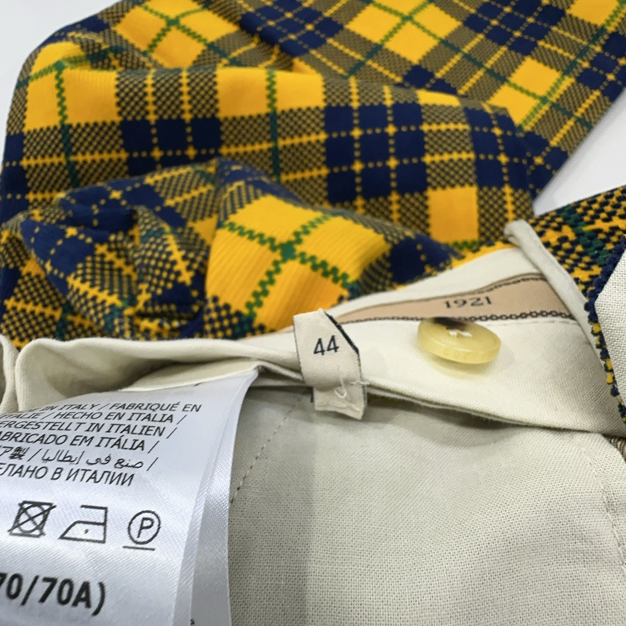 Gucci Gucci Yellow Plaid Casual Pants Size 28 Size US 28 / EU 44 - 7 Thumbnail